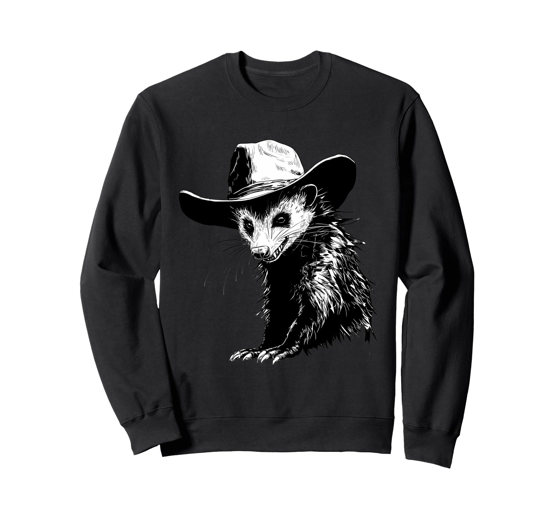 Opossum Cowboy Rodeo Cowgirl Western Sweatshirt - Unique Graphic Men Women - T-Shirt, Sweatshirt, Hoodie