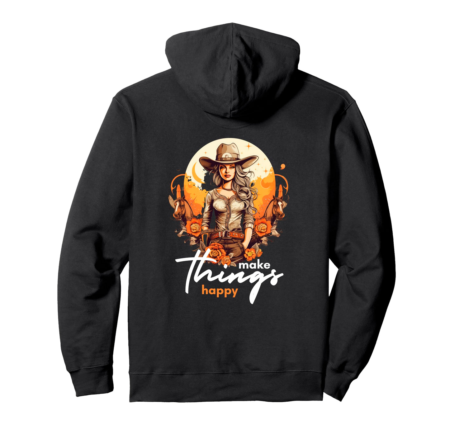 Western Cowgirl Western Motivational Hoodie - Custom Art Print Unisex - T-Shirt, Sweatshirt, Hoodie