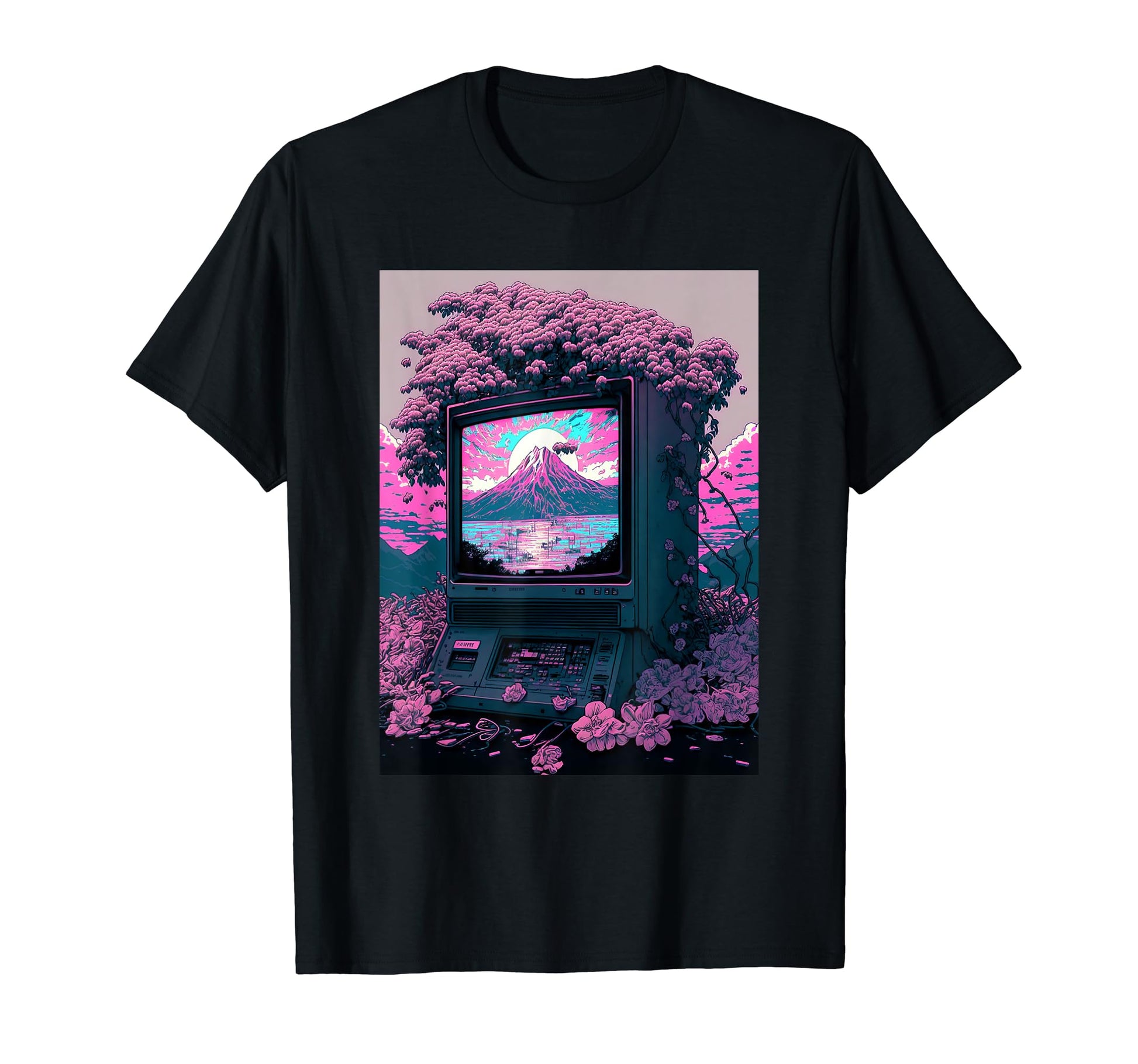 Tv Tube Japanese Vaporwave Aesthetic T-Shirt - Custom Art Print Men Women - T-Shirt, Sweatshirt, Hoodie