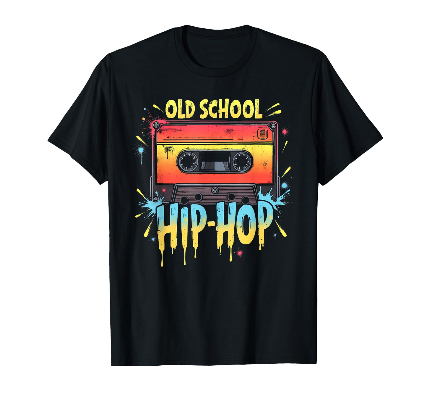 Graffiti Old School Hiphop Cassette T-Shirt - Novelty Apparel for Adults - T-Shirt, Sweatshirt, Hoodie