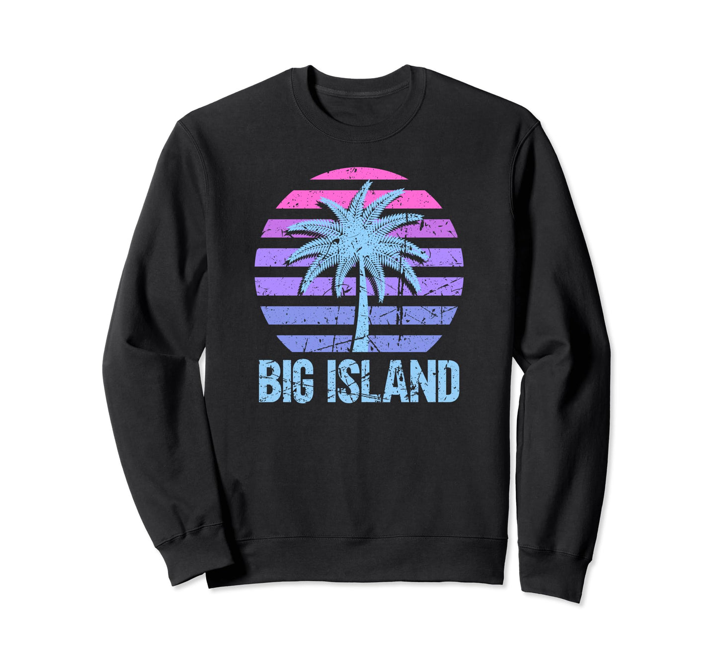Big Island Vacation Vaporwave Sweatshirt - Fun Novelty Design Unisex - T-Shirt, Sweatshirt, Hoodie