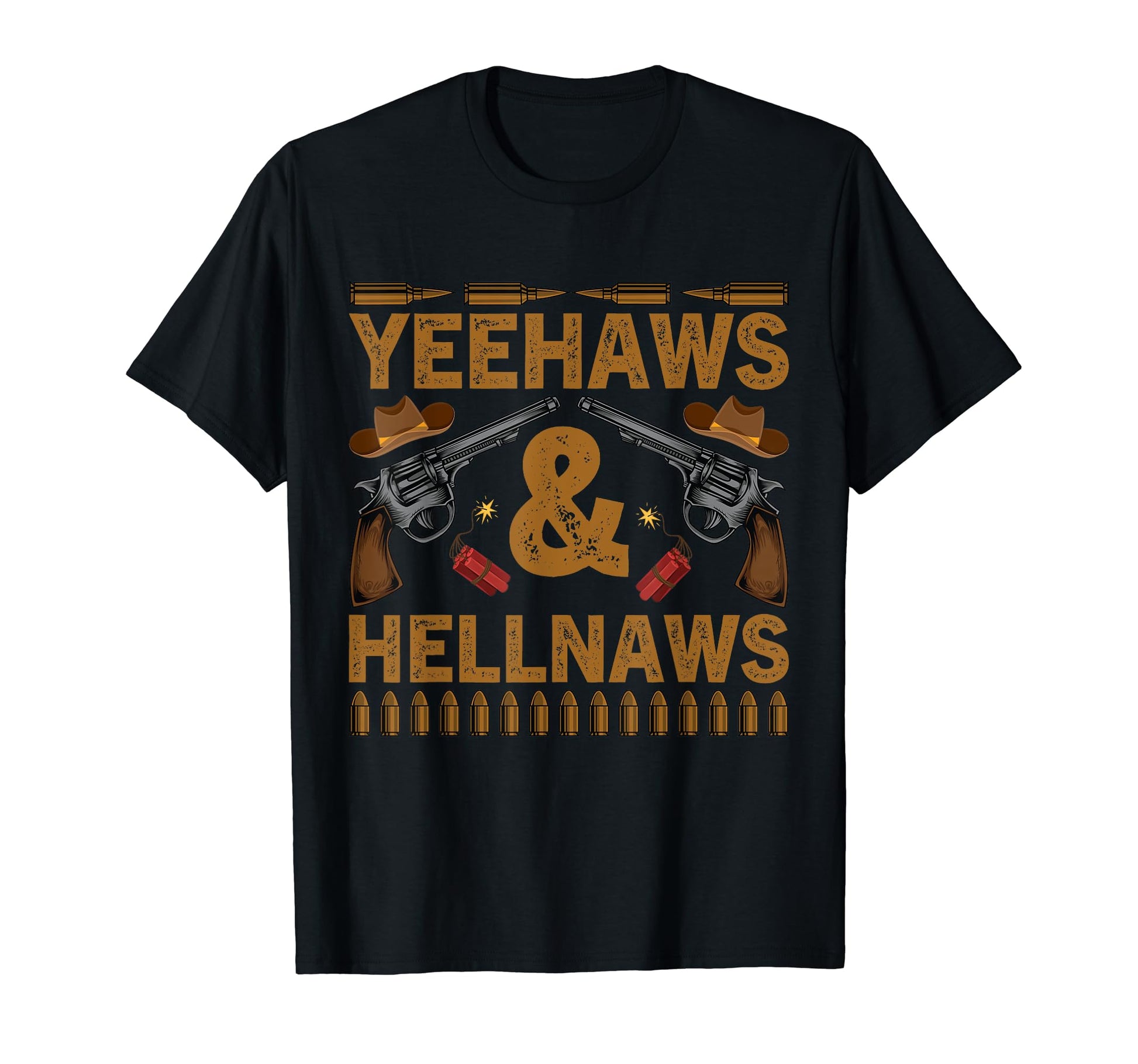 Yeehaws And Hellnaws Western Country T-Shirt - Fun Novelty Design Unisex - T-Shirt, Sweatshirt, Hoodie