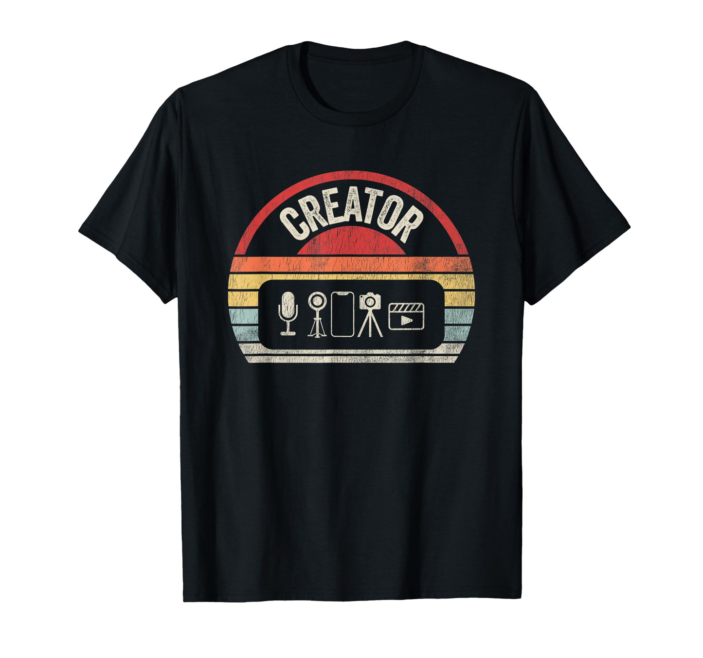 Content Creator Vlogger Podcaster T-Shirt - Custom Art Print Unisex - T-Shirt, Sweatshirt, Hoodie