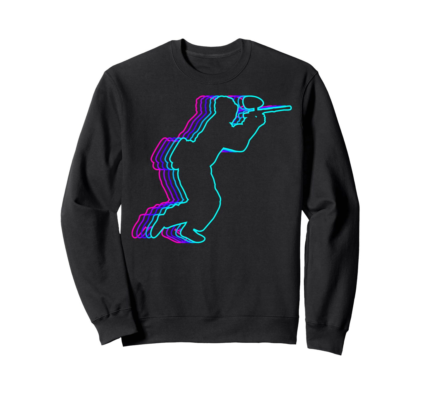 Paintball Player Team Vaporwave Sweatshirt - Graphic Print Unisex - T-Shirt, Sweatshirt, Hoodie