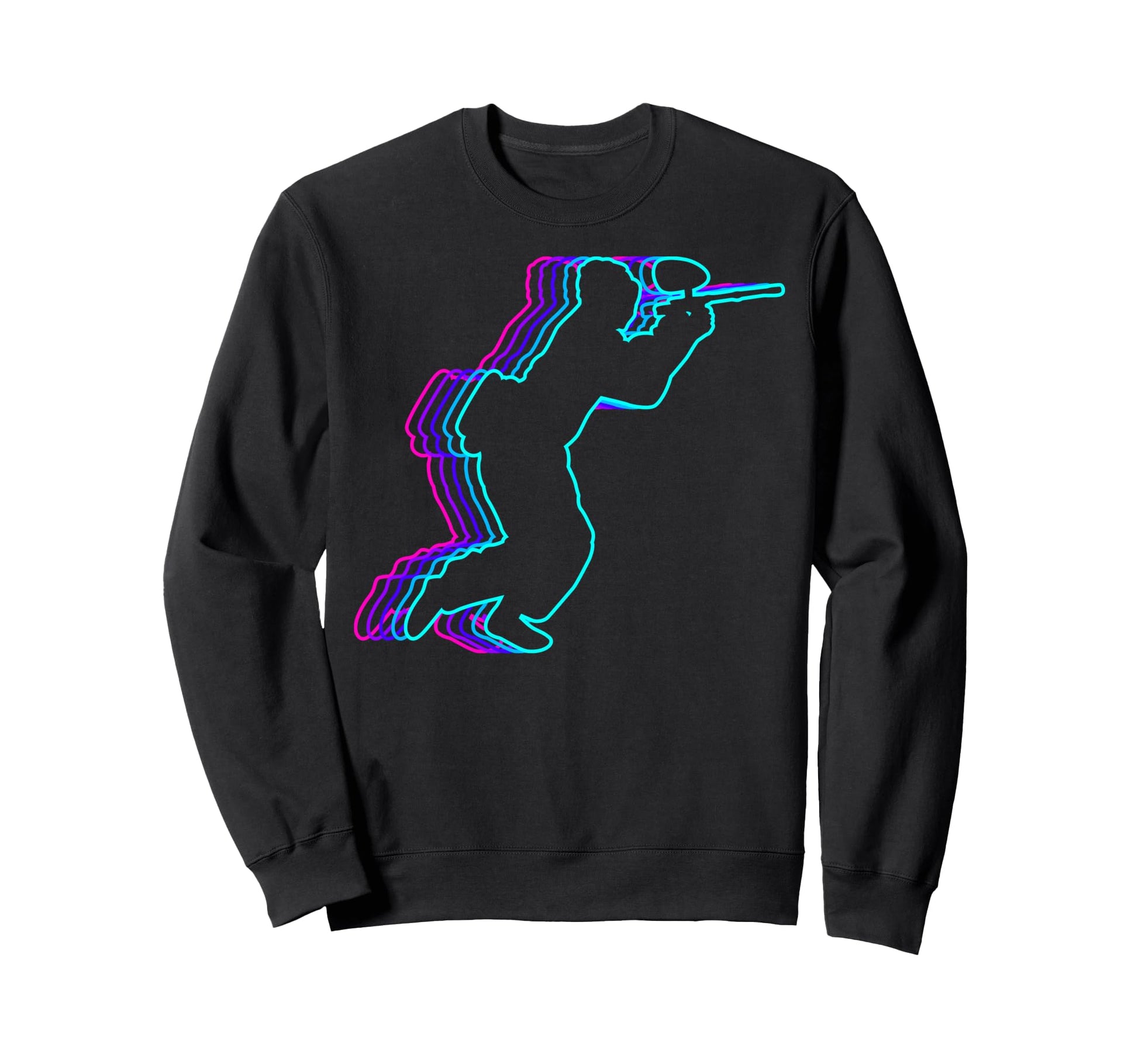 Paintball Player Team Vaporwave Sweatshirt - Graphic Print Unisex - T-Shirt, Sweatshirt, Hoodie