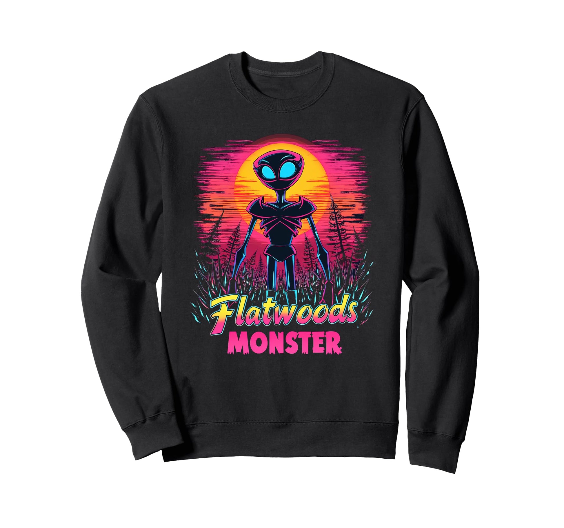 Flatwoods Monster Cryptid West Sweatshirt - Minimalist Print for Adults - T-Shirt, Sweatshirt, Hoodie