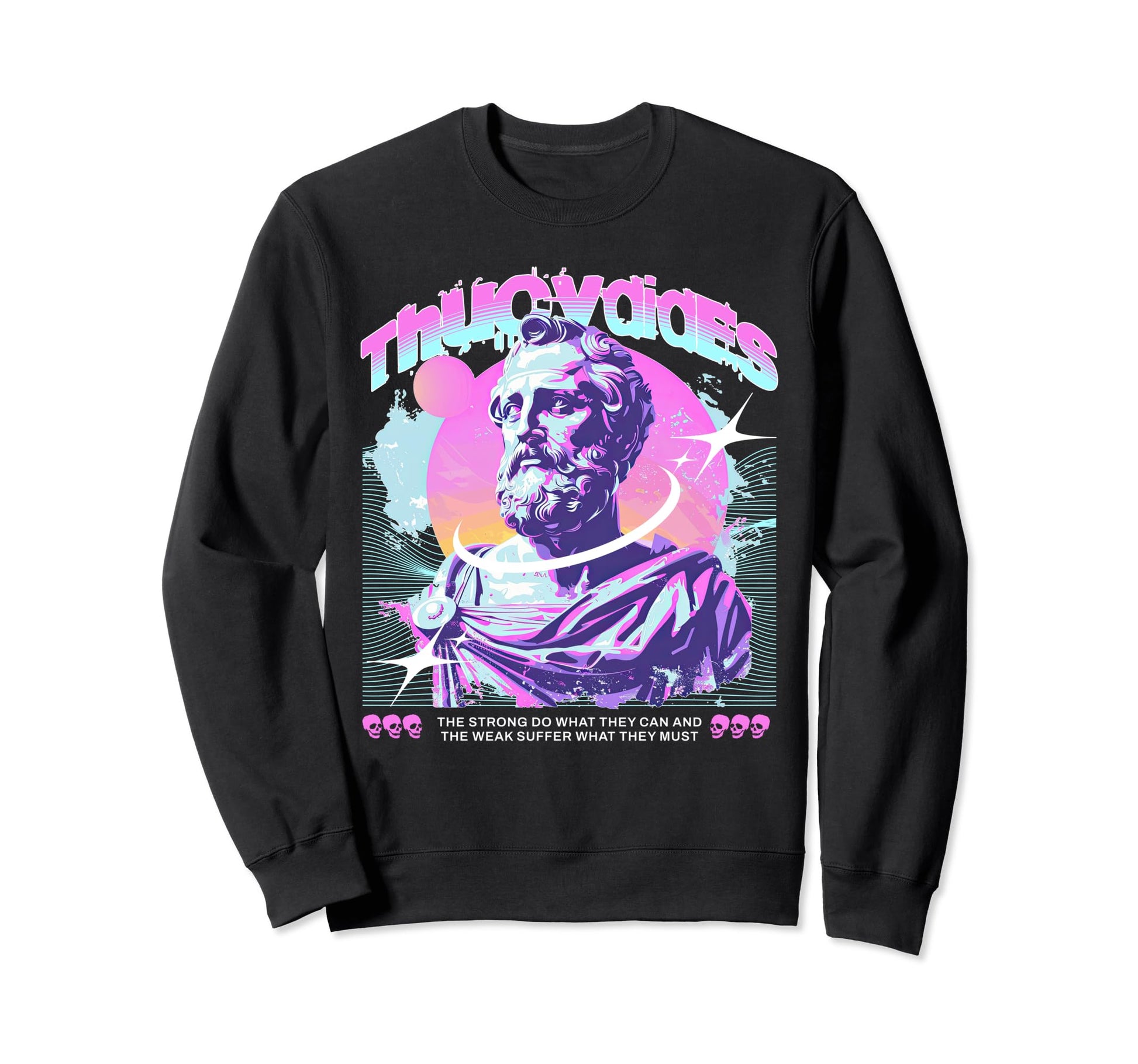 Thucydides Vaporwave Aesthetic Sweatshirt - Custom Art Print for Adults - T-Shirt, Sweatshirt, Hoodie