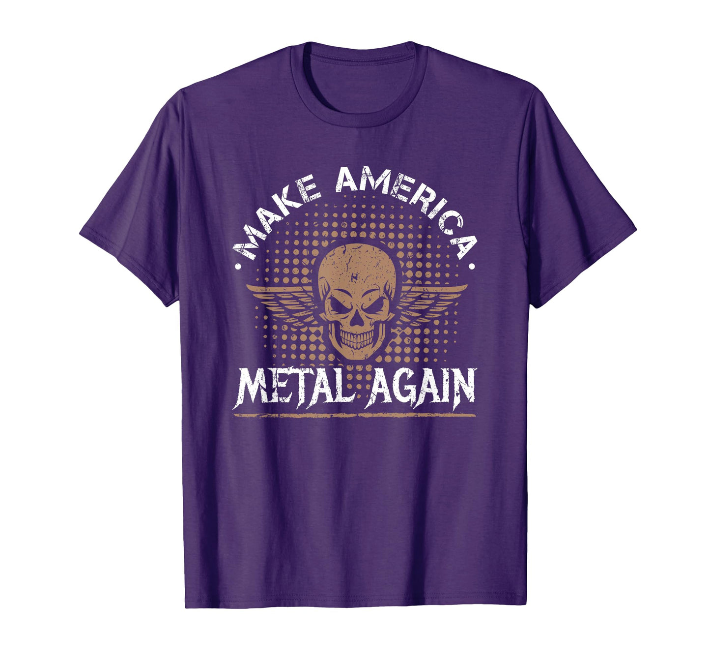 Make America Metal Again Skull Rock T-Shirt - Custom Art Print Men Women - T-Shirt, Sweatshirt, Hoodie