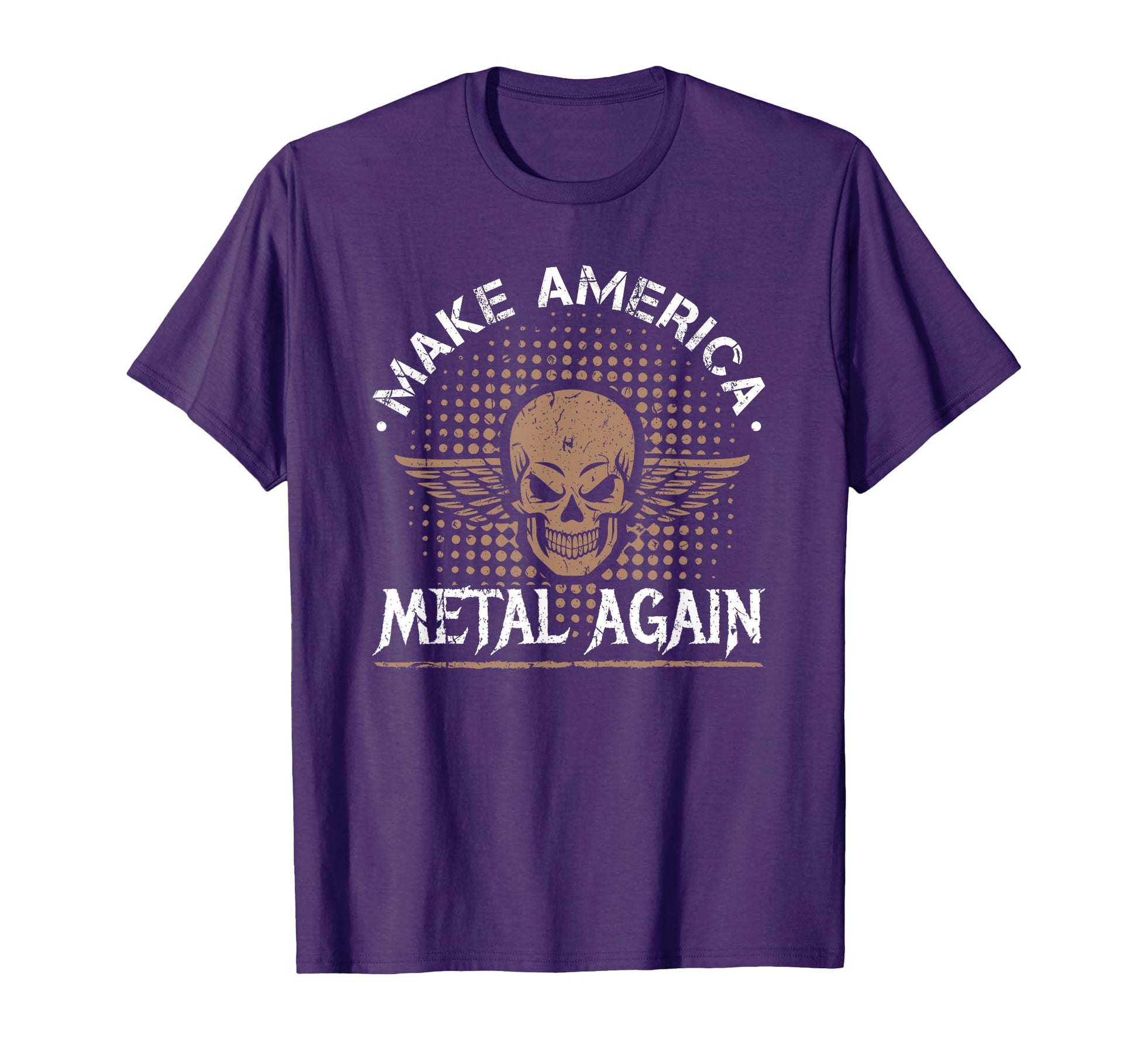 Make America Metal Again Skull Rock T-Shirt - Custom Art Print Men Women - T-Shirt, Sweatshirt, Hoodie