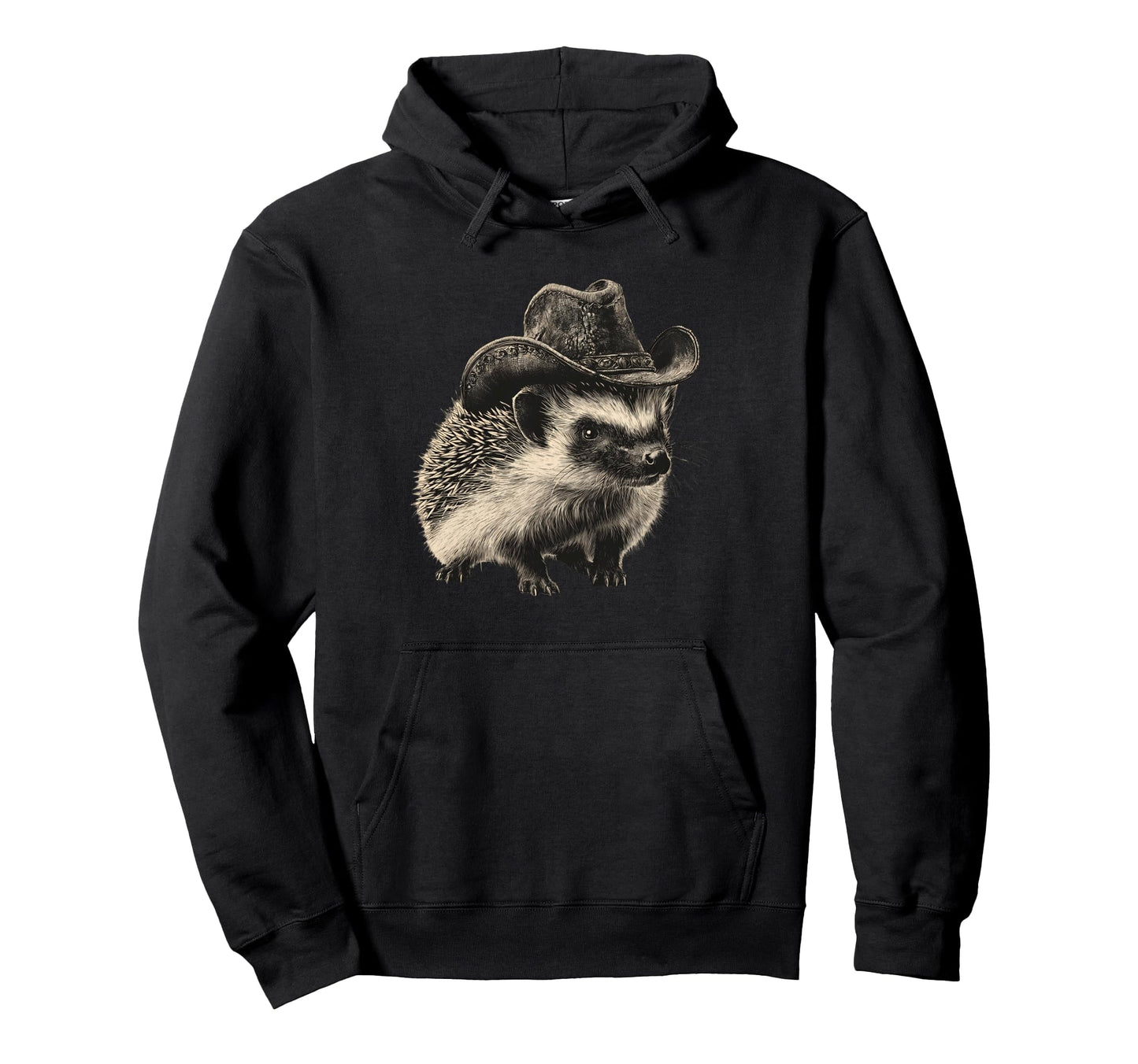 Country Cowboy Hedgehog Rodeo Hoodie - Casual Everyday Wear for Adults - T-Shirt, Sweatshirt, Hoodie