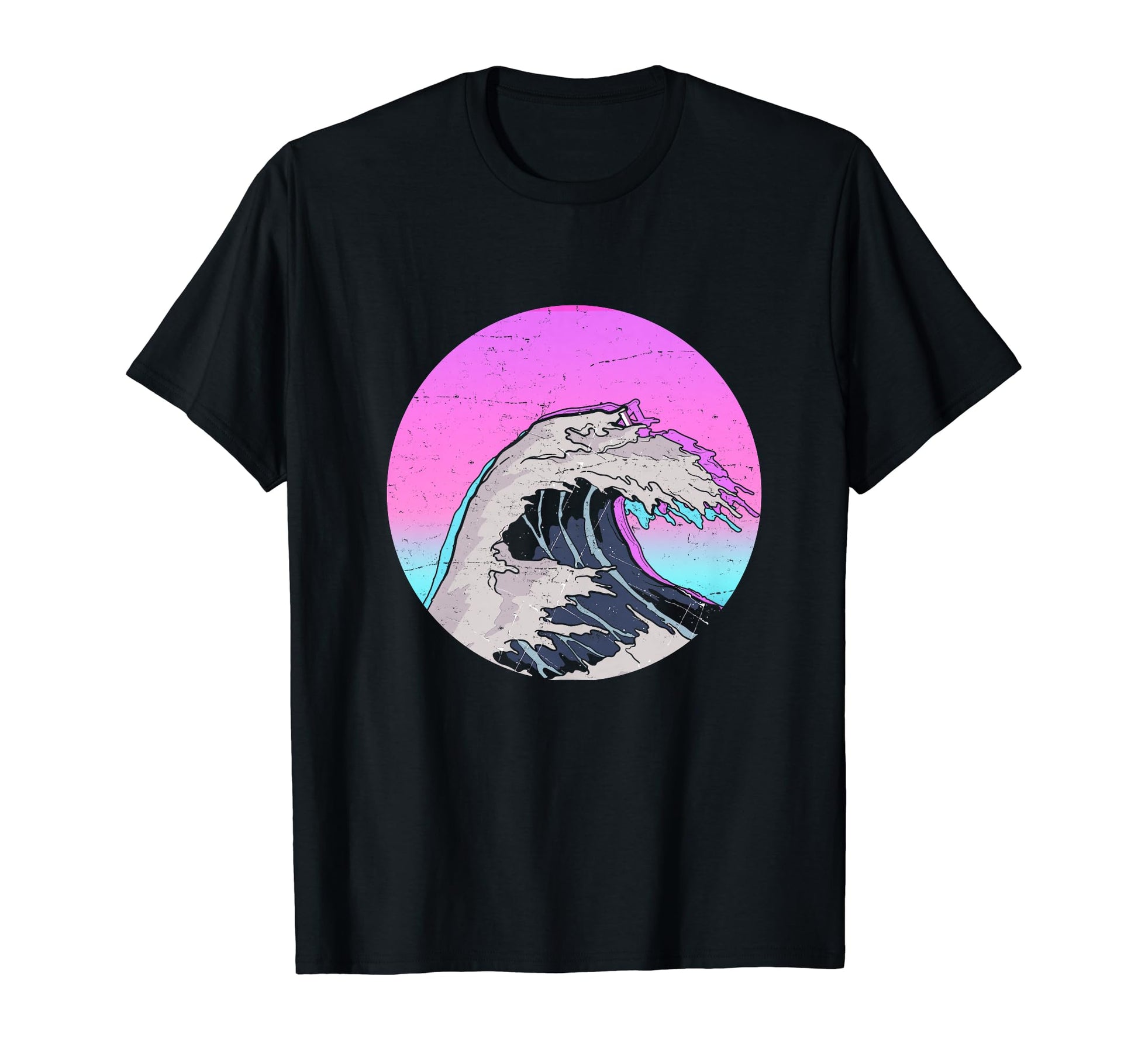 Dynamic Wave Crest Vibes Sunset Vaporwave T-Shirt - Trendy Graphic Unisex - T-Shirt, Sweatshirt, Hoodie