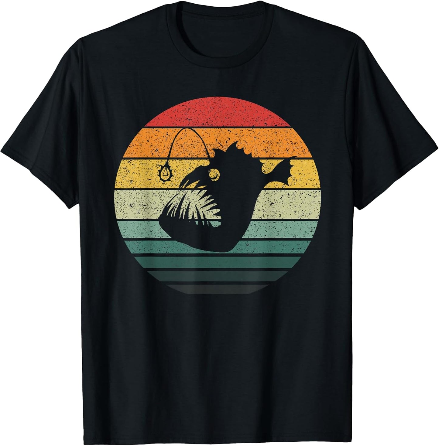 Angler Fish Retro Vintage Art - Adult & Kids T-Shirts, Sweatshirts & Hoodies apparel design preview 1