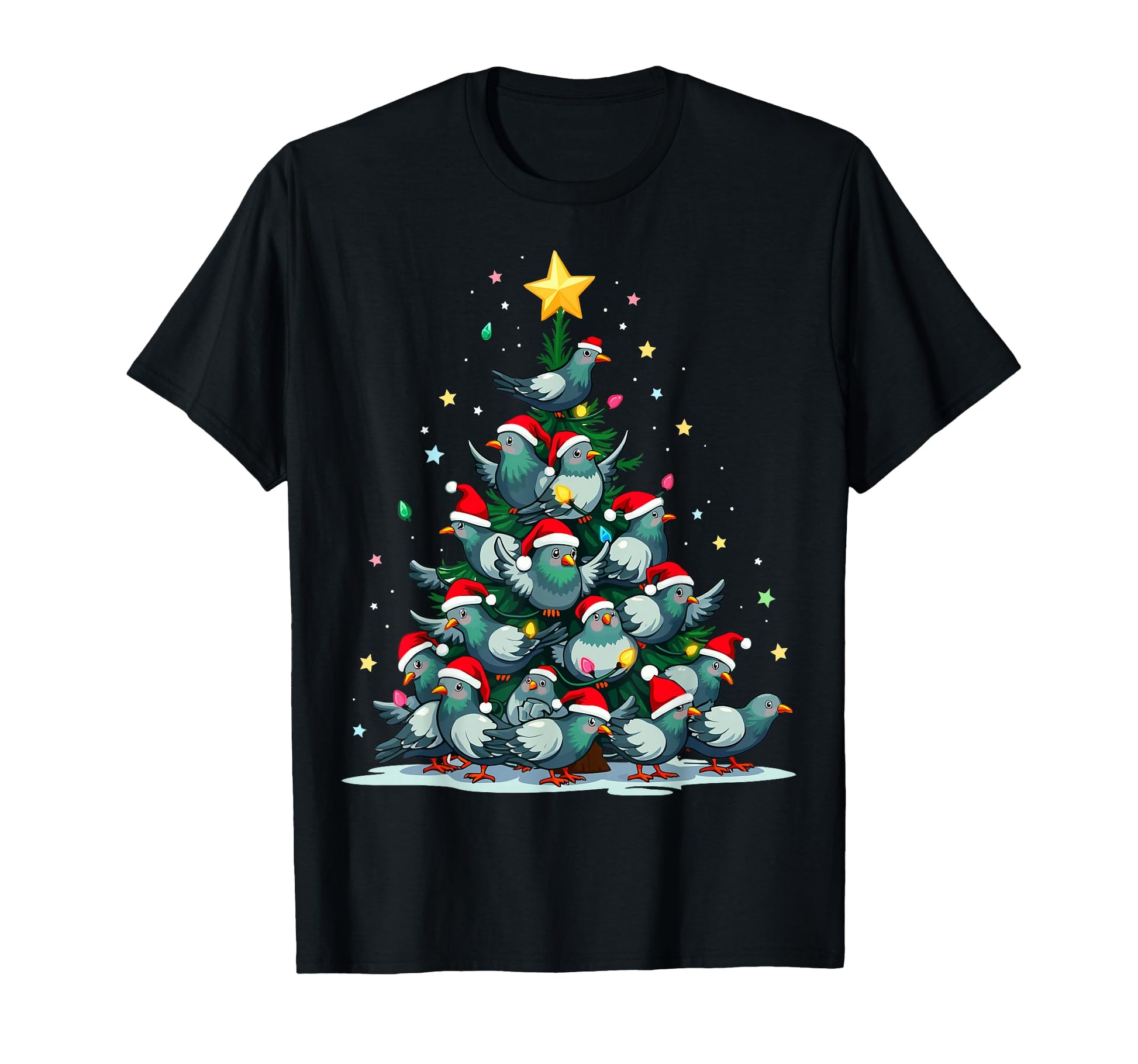 Pigeon Tree Funny Rock Dove Holiday T-Shirt - Aesthetic Graphic for Adults - T-Shirt, Sweatshirt, Hoodie
