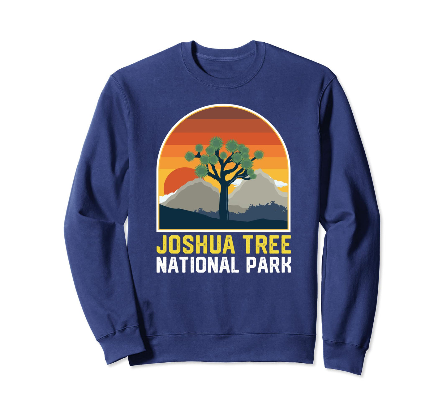 Joshua Tree National Park Sunset Sweatshirt - Minimalist Print for Adults - T-Shirt, Sweatshirt, Hoodie