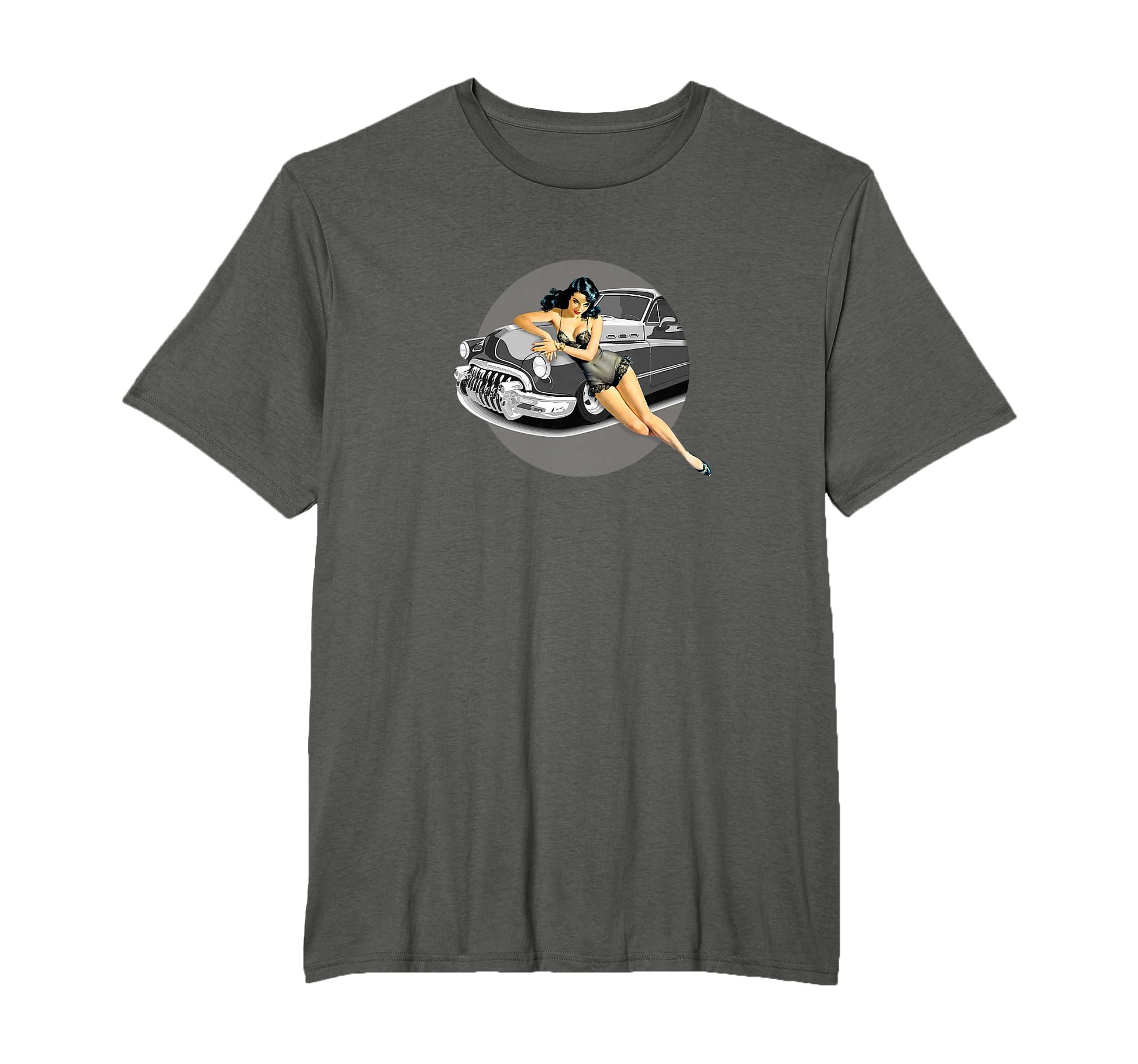 Pin Up Hot Car 1940 T-Shirt - Aesthetic Graphic Men Women - T-Shirt, Sweatshirt, Hoodie