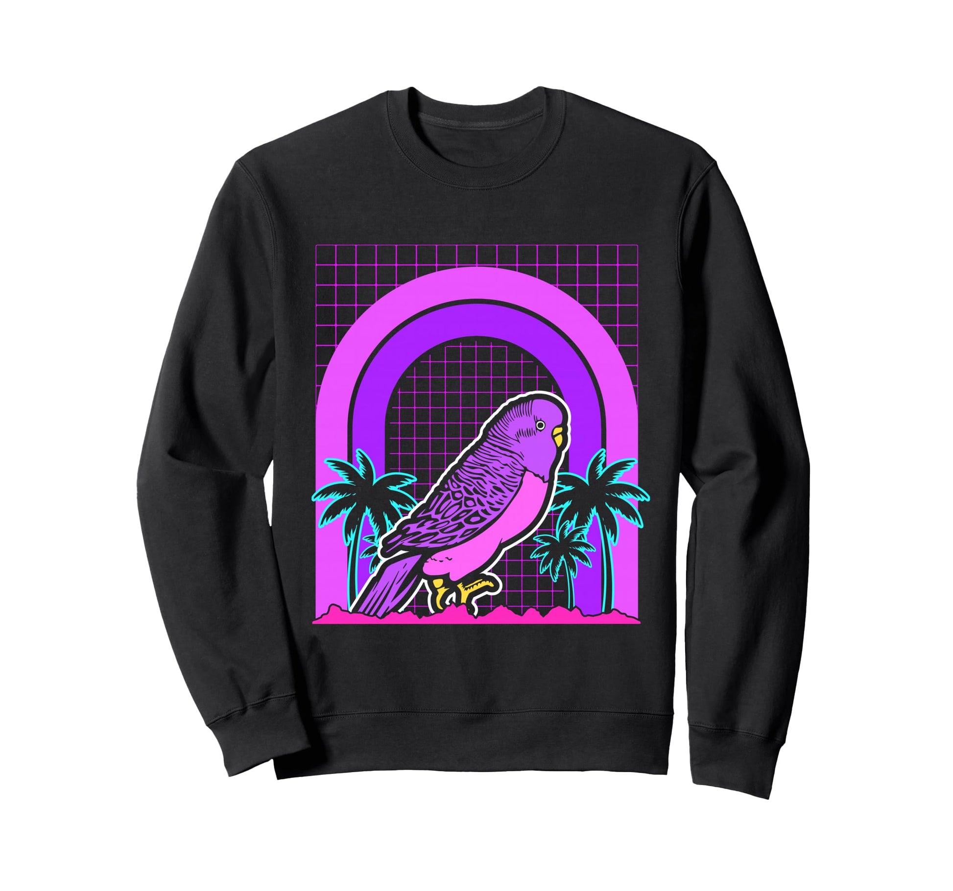 Aesthetic Vaporwave Outfits Bird Sweatshirt - Custom Art Print for Adults - T-Shirt, Sweatshirt, Hoodie