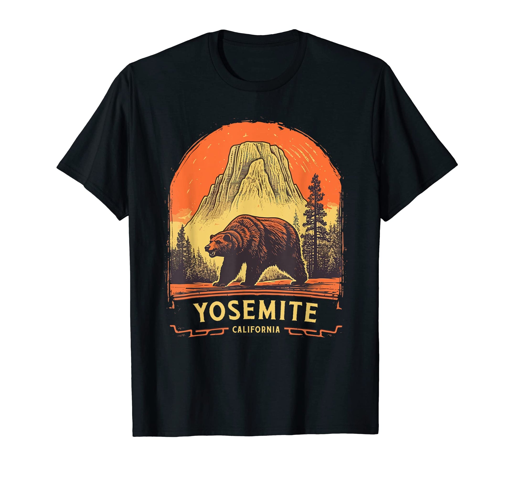 National Park Yosemite American T-Shirt - Casual Everyday Wear for Adults - T-Shirt, Sweatshirt, Hoodie