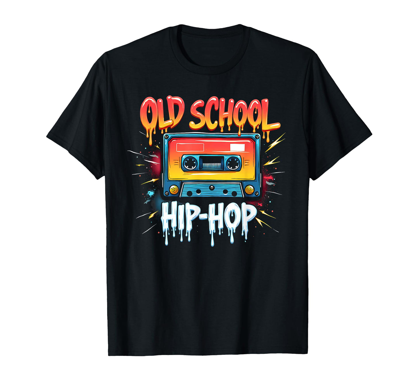 Nostalgic Old School Hiphop Cassette T-Shirt - Graphic Print Unisex - T-Shirt, Sweatshirt, Hoodie