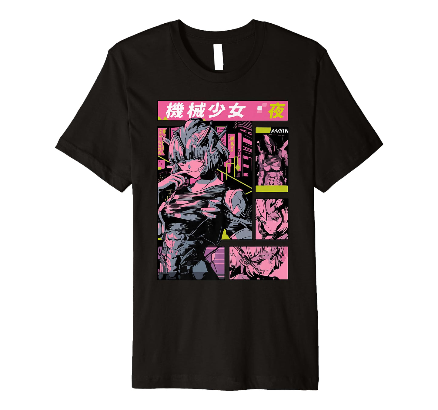 Cyberpunk Anime Dystopian Manga T-Shirt - Fun Novelty Design for Adults - T-Shirt, Sweatshirt, Hoodie