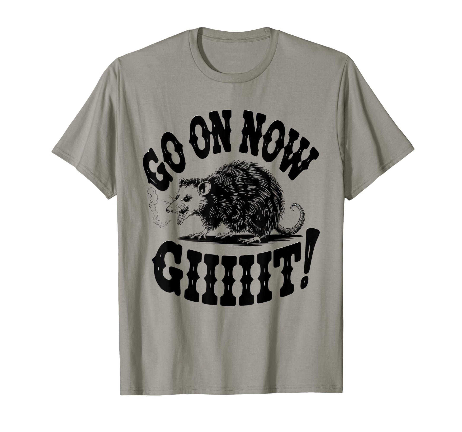 Go Now Git Cowboy Opossum Country T-Shirt - Casual Everyday Wear Unisex - T-Shirt, Sweatshirt, Hoodie
