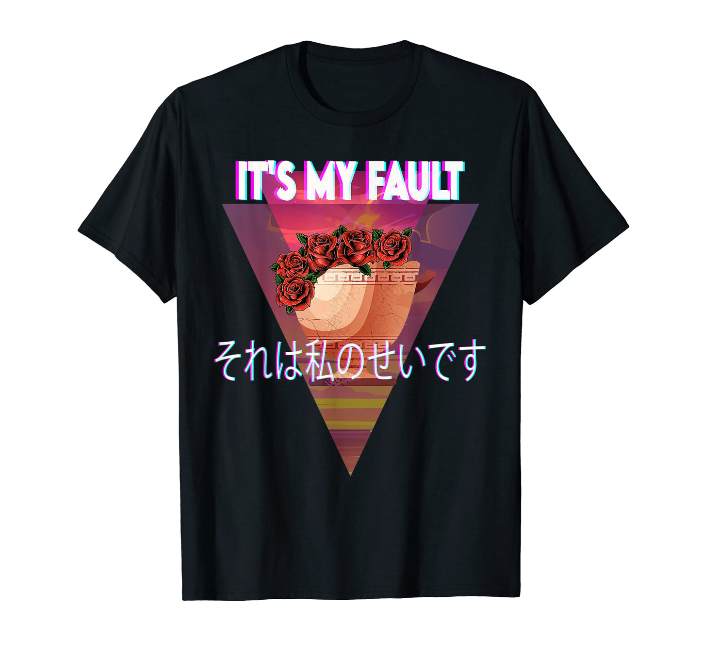 Its My Fault Vaporwave Aesthetic T-Shirt - Casual Everyday Wear Men Women - T-Shirt, Sweatshirt, Hoodie