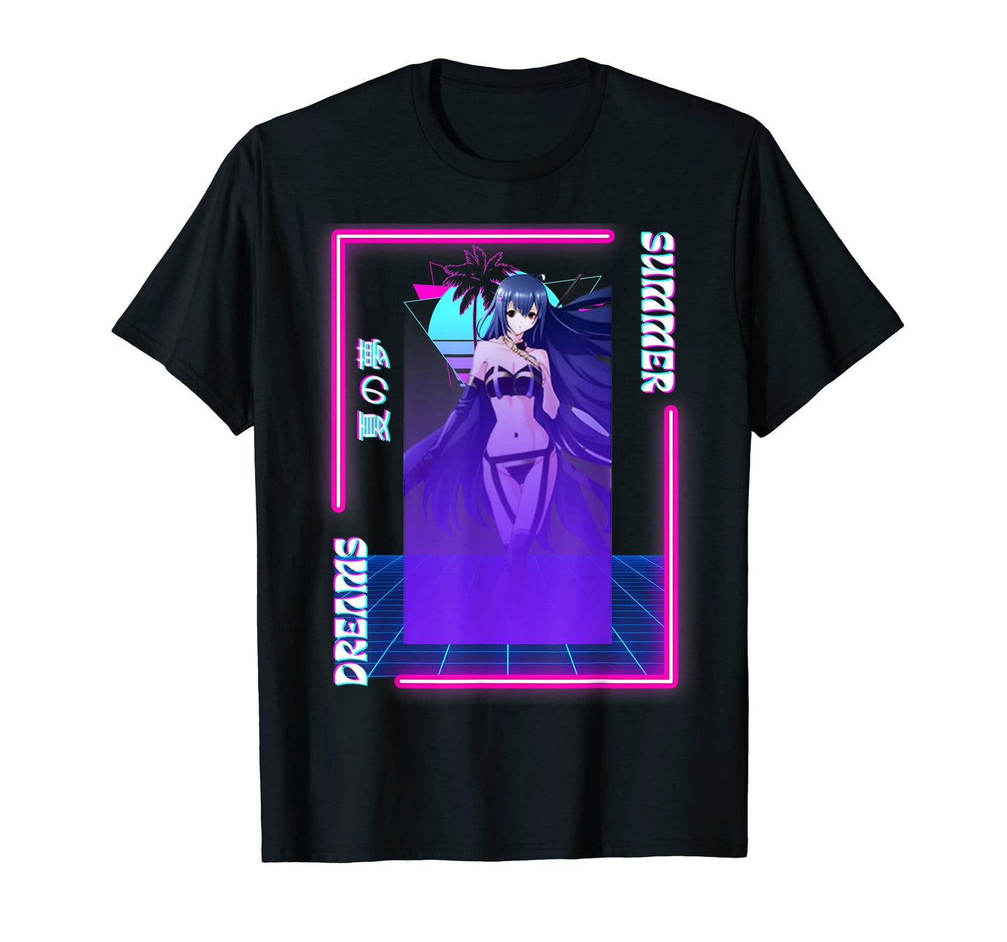 Summer Dreams Sexy Anime Vaporwave T-Shirt - Streetwear Style Men Women - T-Shirt, Sweatshirt, Hoodie