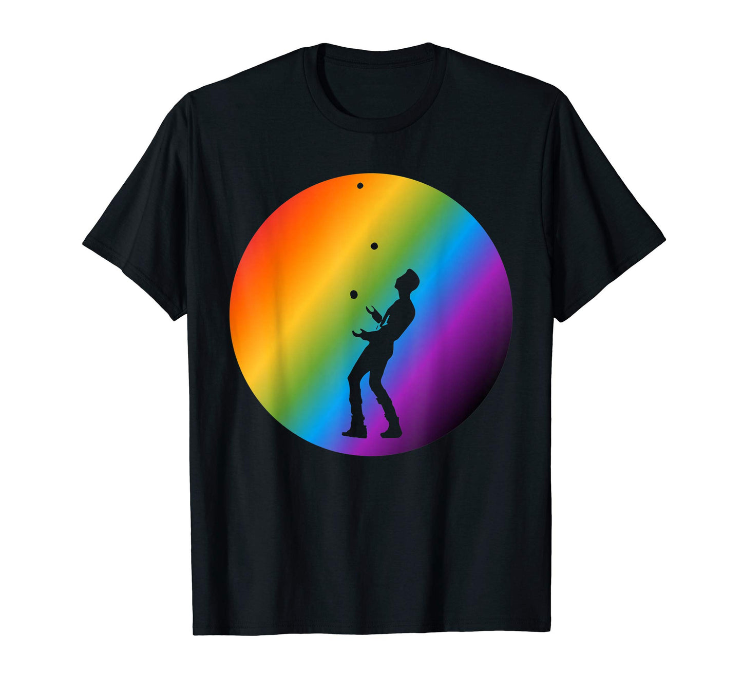 Juggle Rainbow Juggler T-Shirt - Minimalist Print Unisex - T-Shirt, Sweatshirt, Hoodie