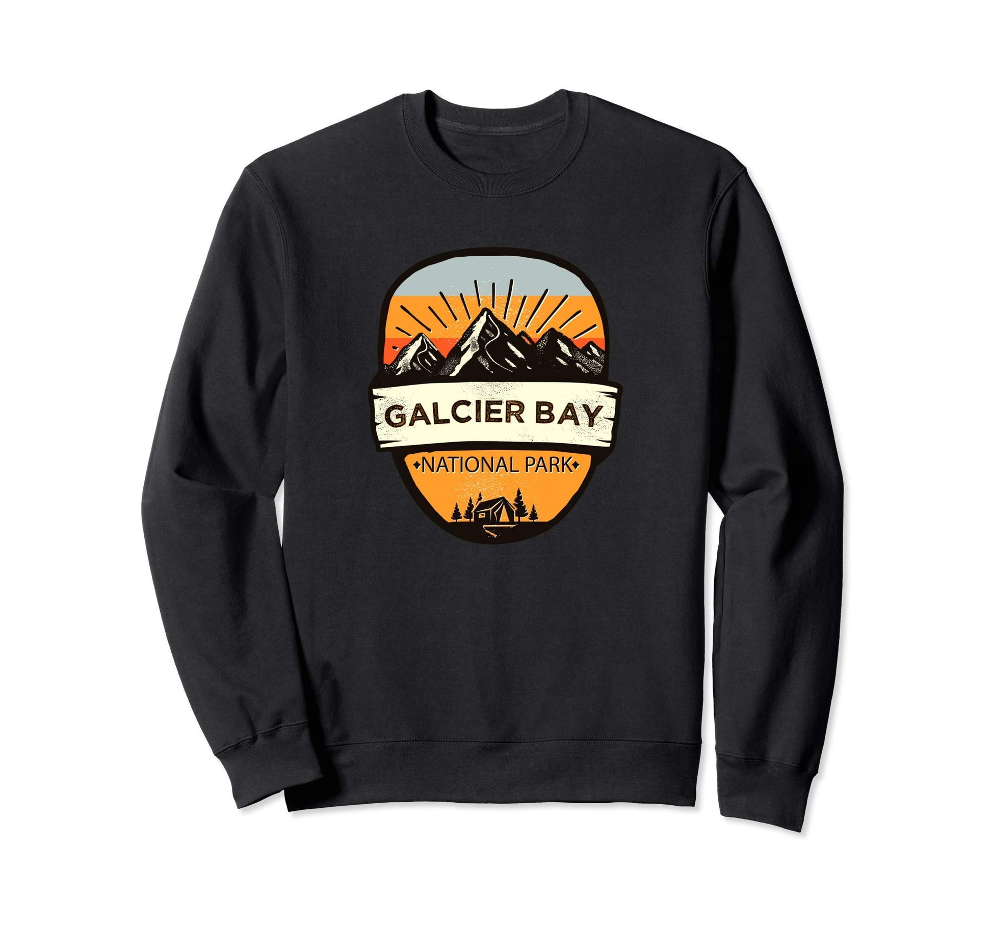 Glacier Bay National Park Gift Sweatshirt - Minimalist Print Men Women - T-Shirt, Sweatshirt, Hoodie