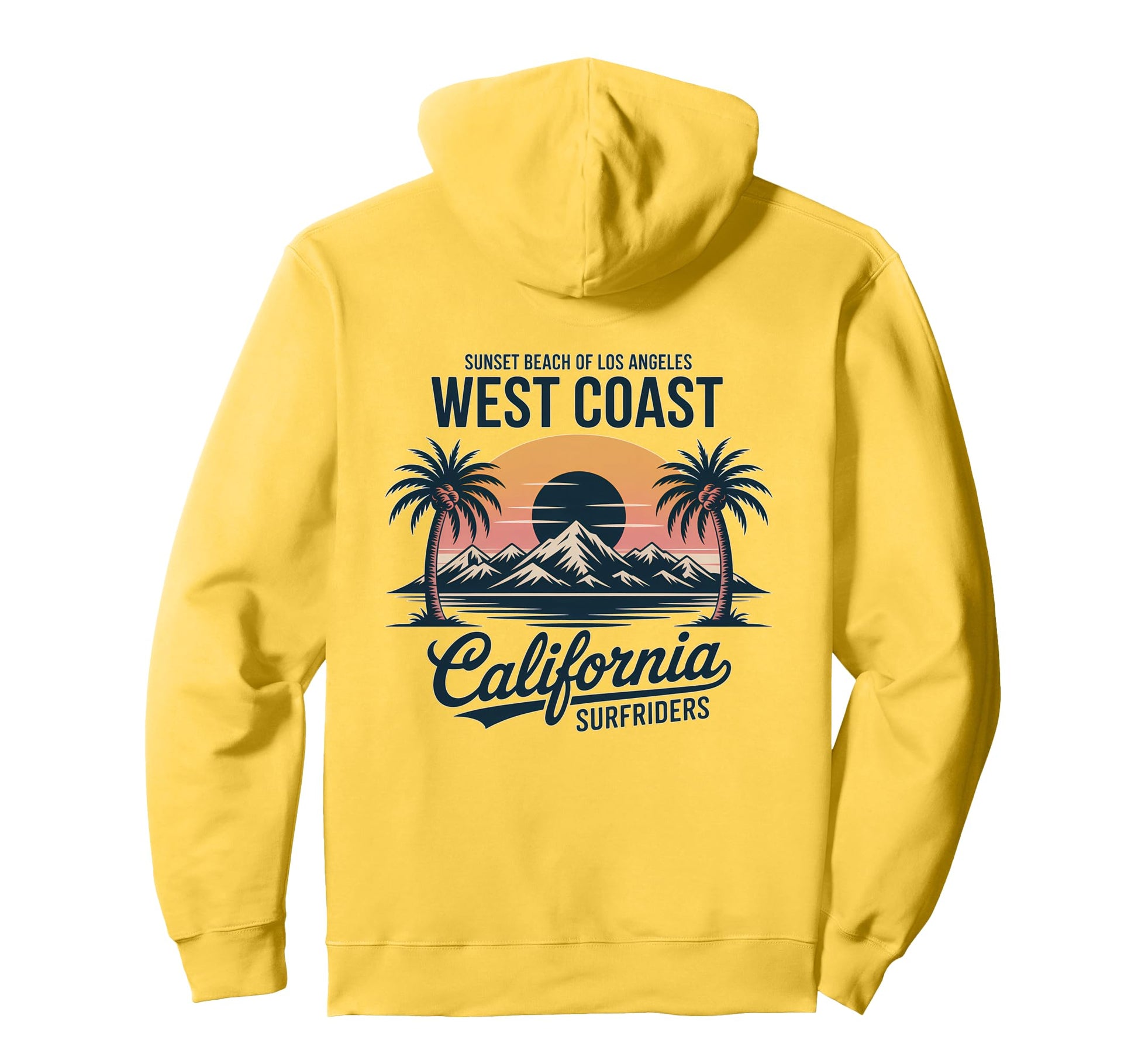 Summer Vibes California Beach Ocean West Hoodie - Novelty Apparel Unisex - T-Shirt, Sweatshirt, Hoodie