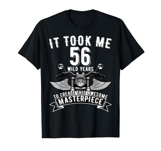 56 Year Old Rock Motorcycle 56Th T-Shirt - Casual Everyday Wear Men Women - T-Shirt, Sweatshirt, Hoodie