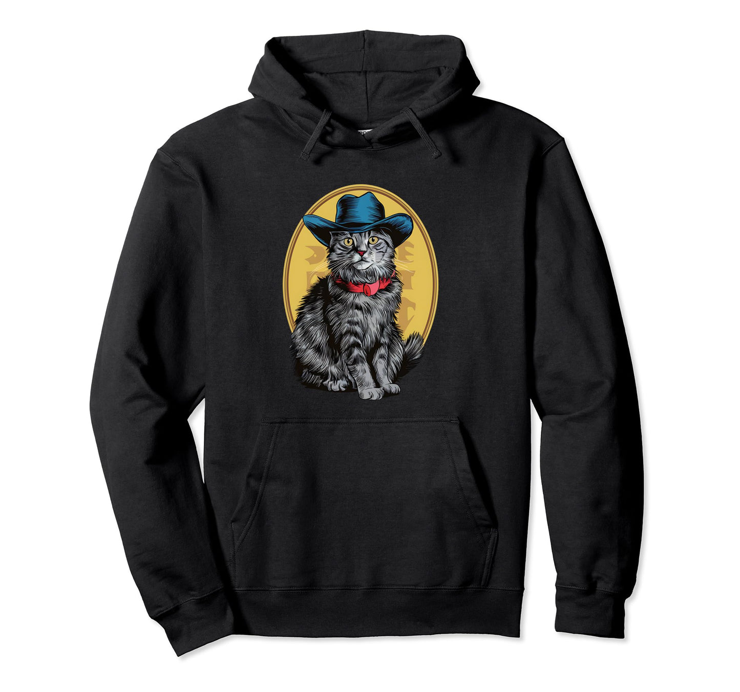 Cowboy Hat Pet Meowdy Hoodie - Aesthetic Graphic Unisex - T-Shirt, Sweatshirt, Hoodie