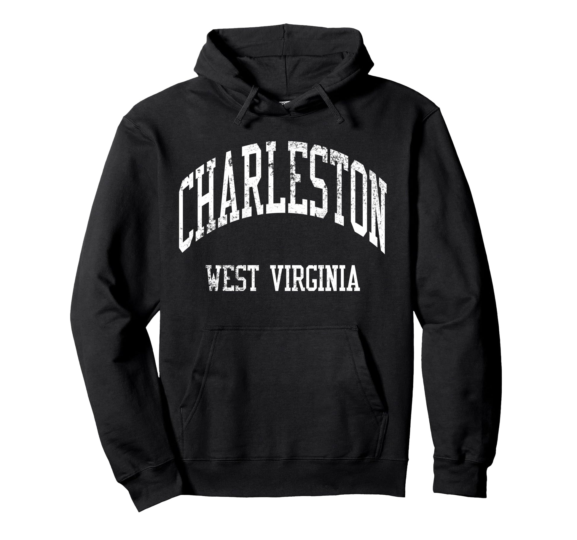 Charleston West Virginia 70S College Hoodie - Custom Art Print for Adults - T-Shirt, Sweatshirt, Hoodie