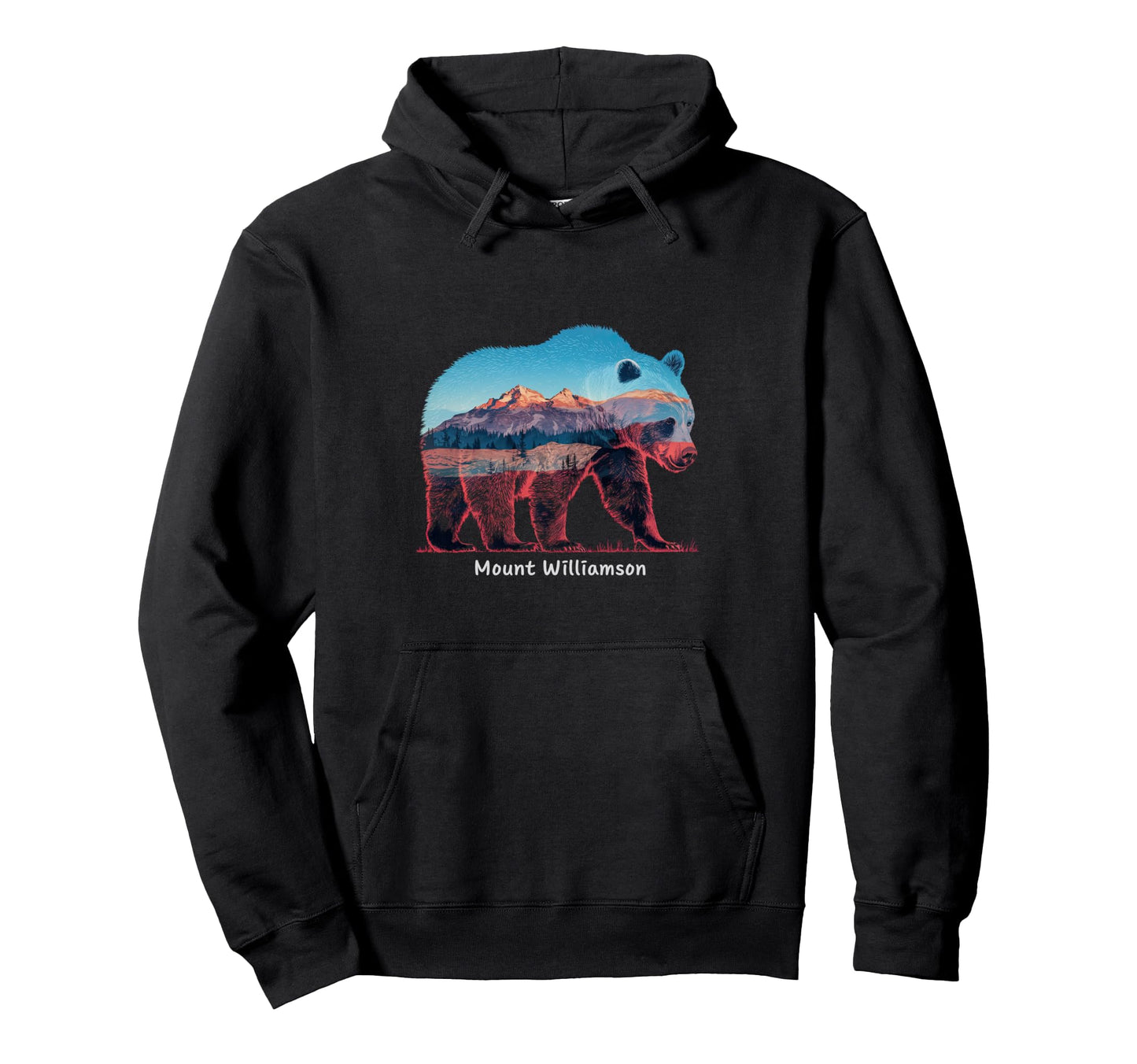 Hiking Camping Mount Williamson Hoodie - Streetwear Style for Adults - T-Shirt, Sweatshirt, Hoodie