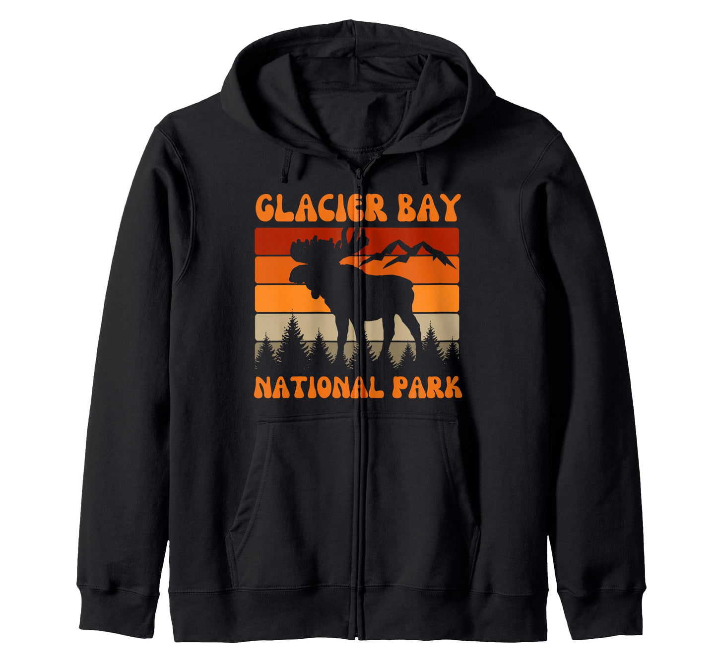 Glacier Bay National Park Alaska Usa Hoodie - Fun Novelty Design Men Women - T-Shirt, Sweatshirt, Hoodie