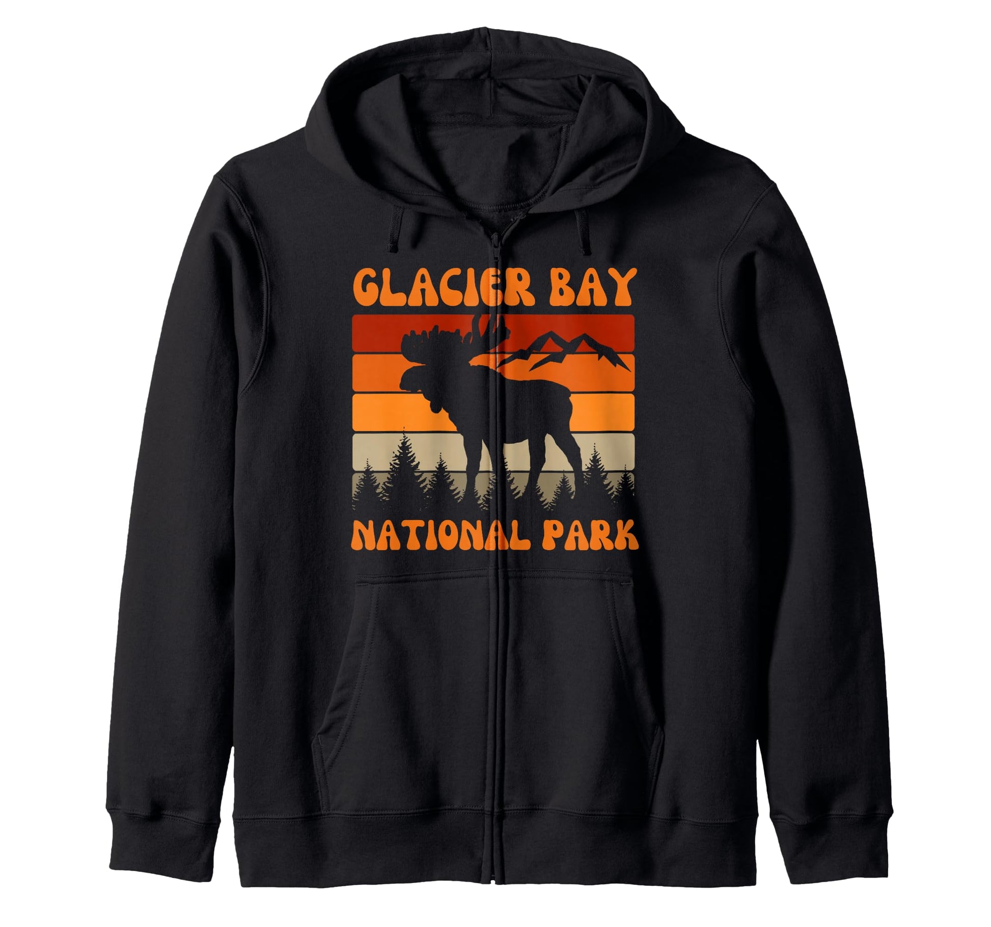 Glacier Bay National Park Alaska Usa Hoodie - Fun Novelty Design Men Women - T-Shirt, Sweatshirt, Hoodie