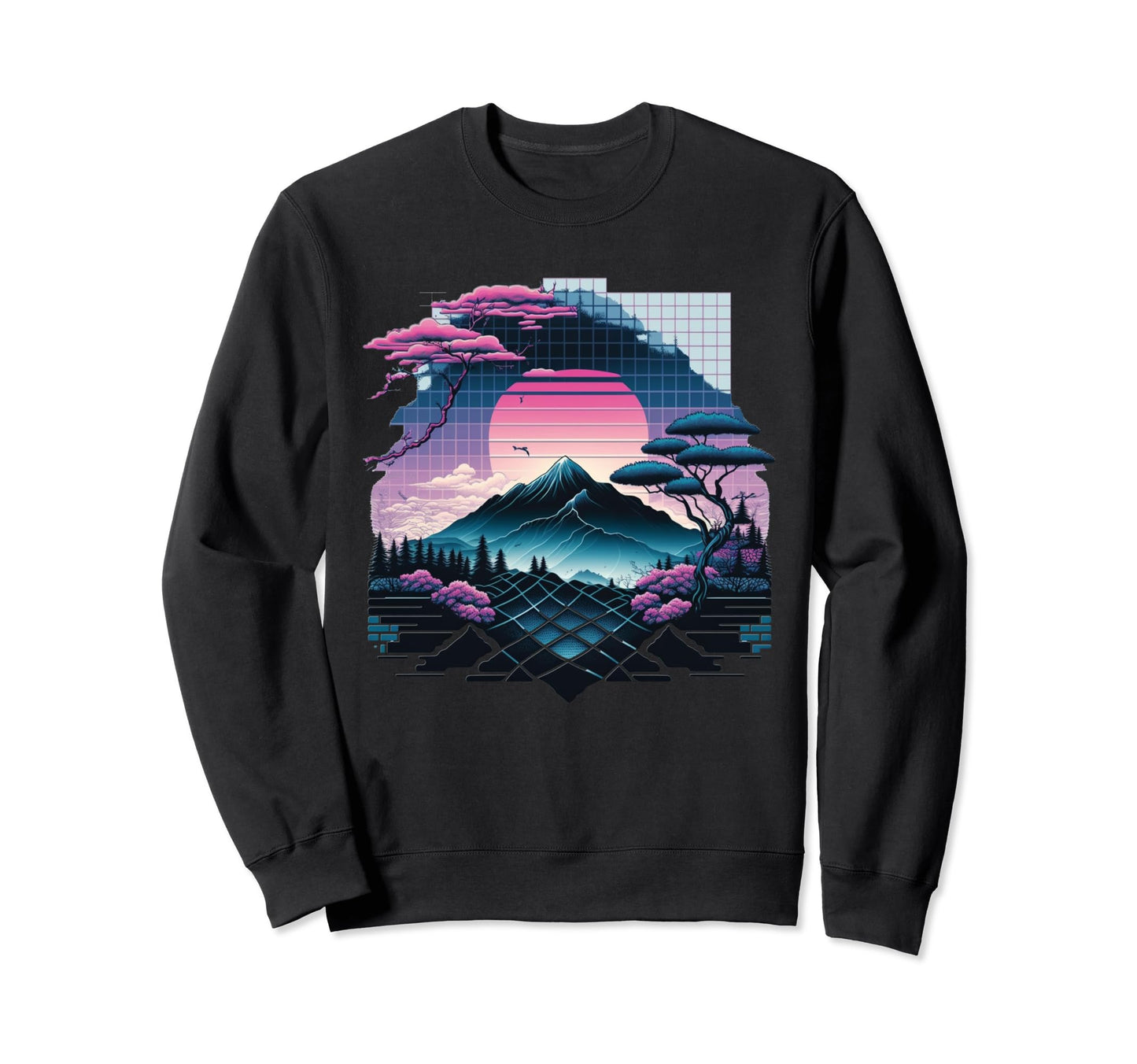 Japan Aesthetic Vaporwave Futurism Sweatshirt - Aesthetic Graphic Unisex - T-Shirt, Sweatshirt, Hoodie
