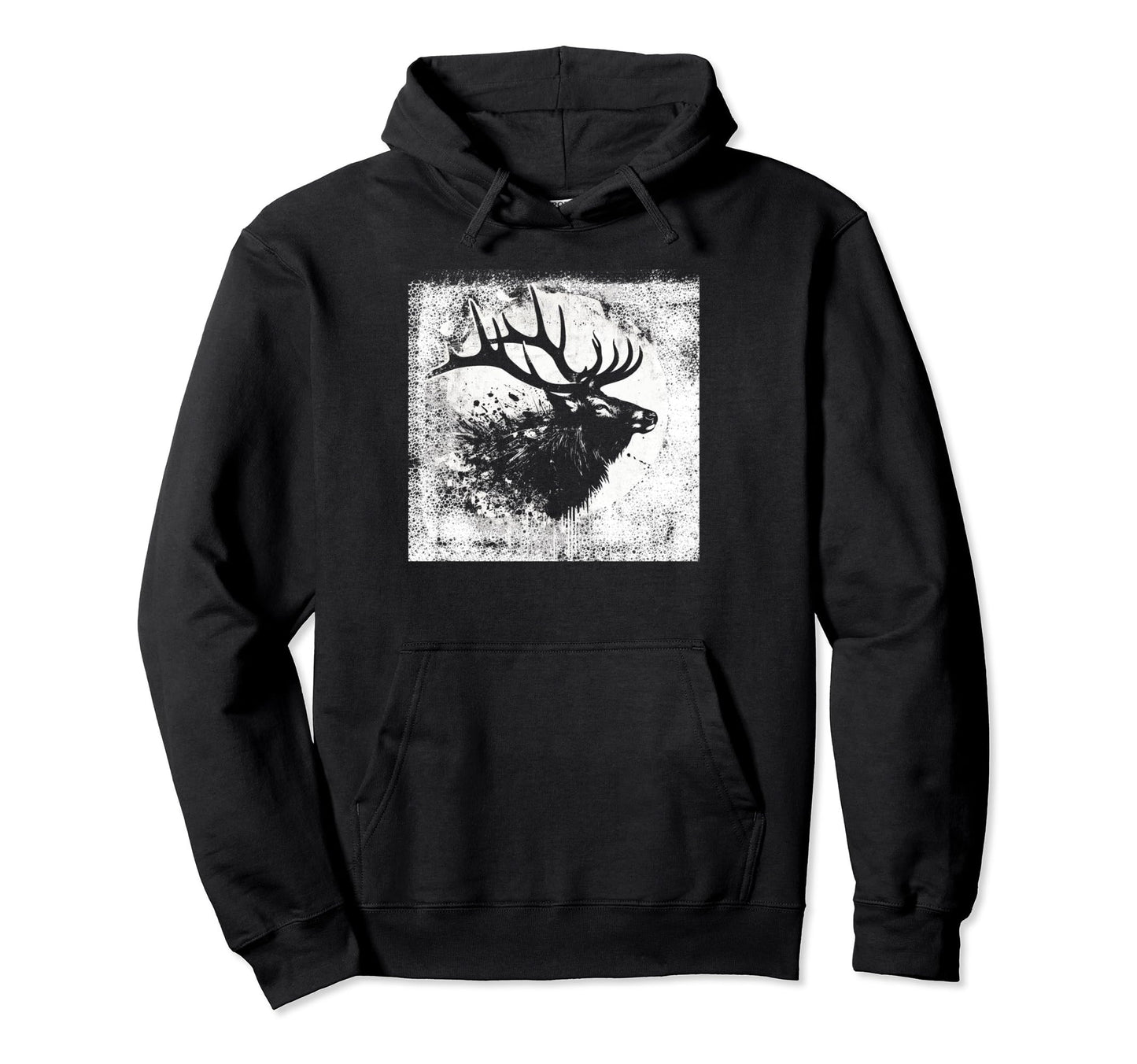 Elk Hunters Womens Mens Western Hunting Hoodie - Custom Art Print Men Women - T-Shirt, Sweatshirt, Hoodie