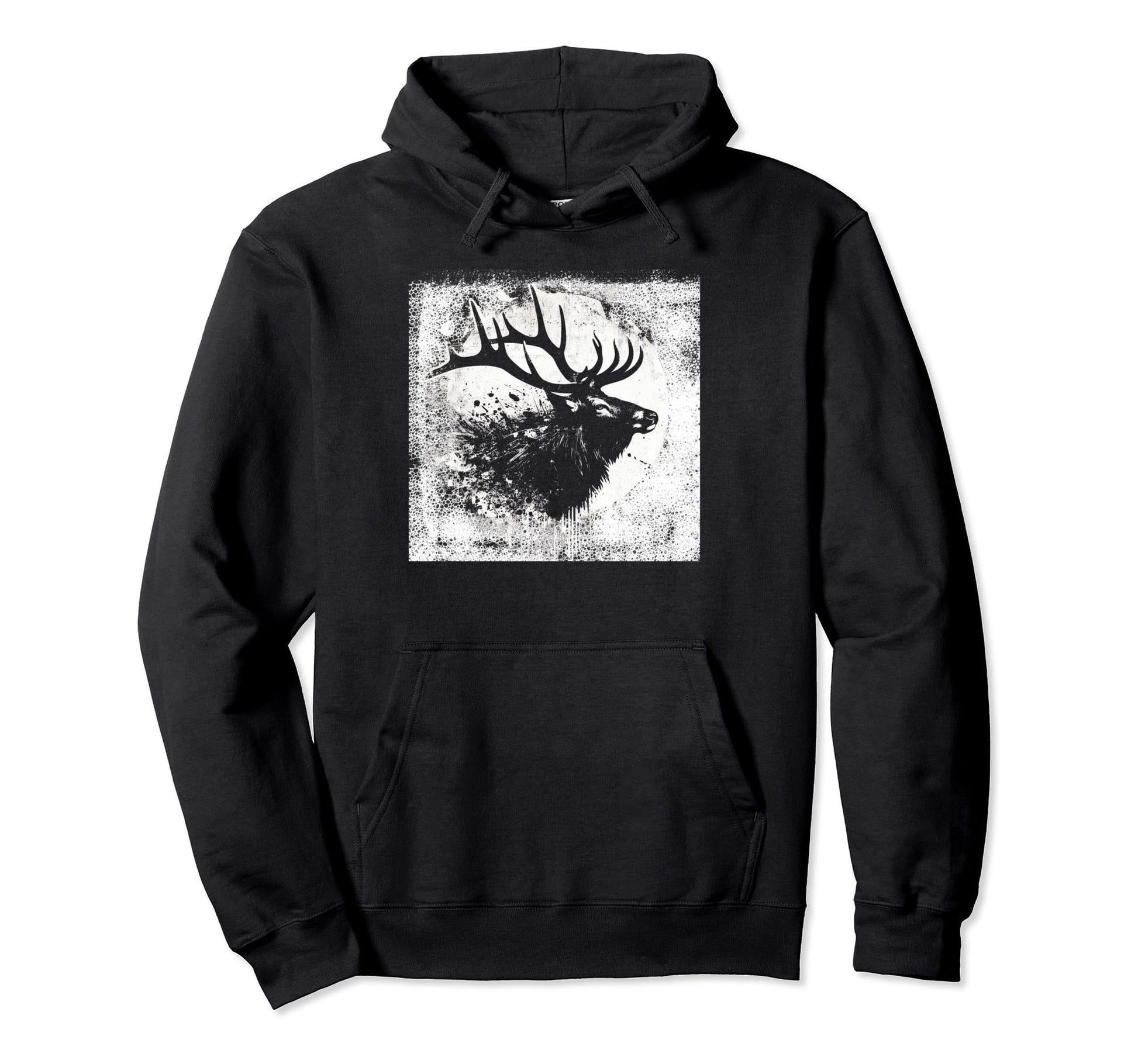 Elk Hunters Womens Mens Western Hunting Hoodie - Custom Art Print Men Women - T-Shirt, Sweatshirt, Hoodie