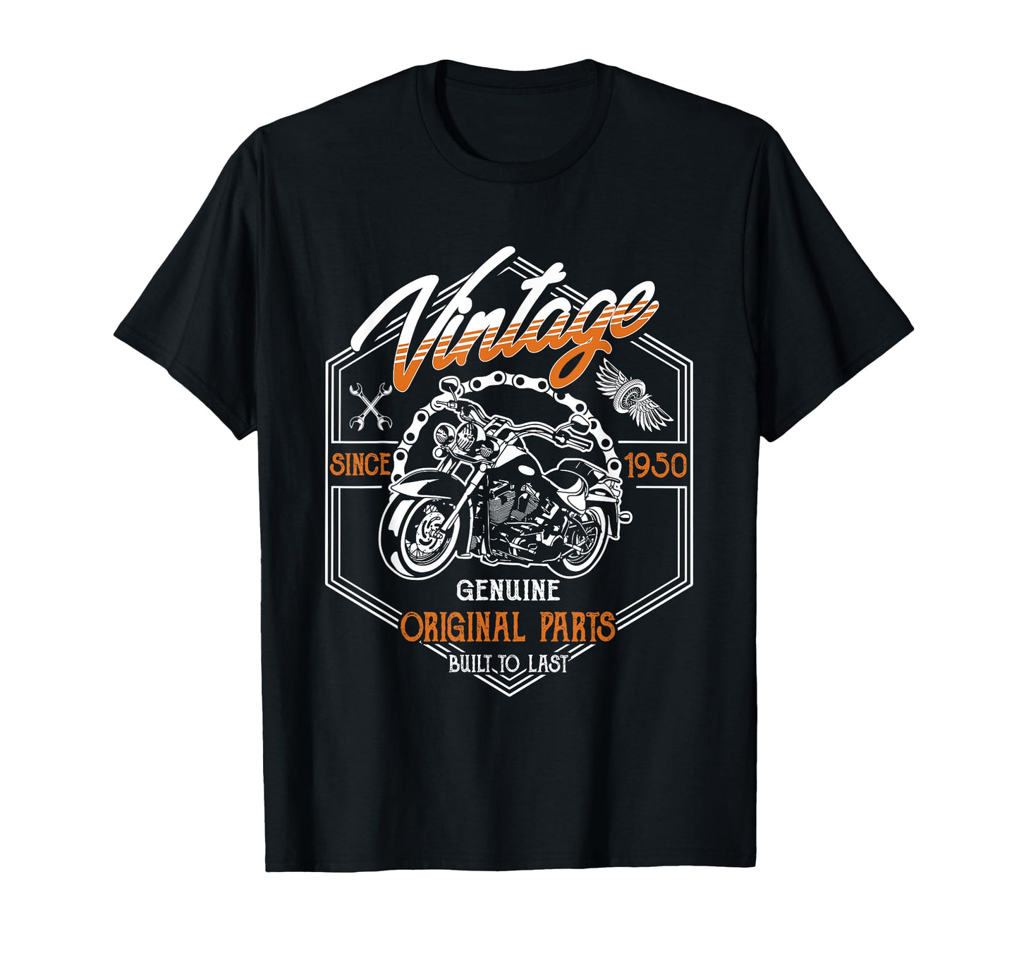 Birthday 1950 Gift Motorcycle 75 Years T-Shirt - Unique Graphic Unisex - T-Shirt, Sweatshirt, Hoodie
