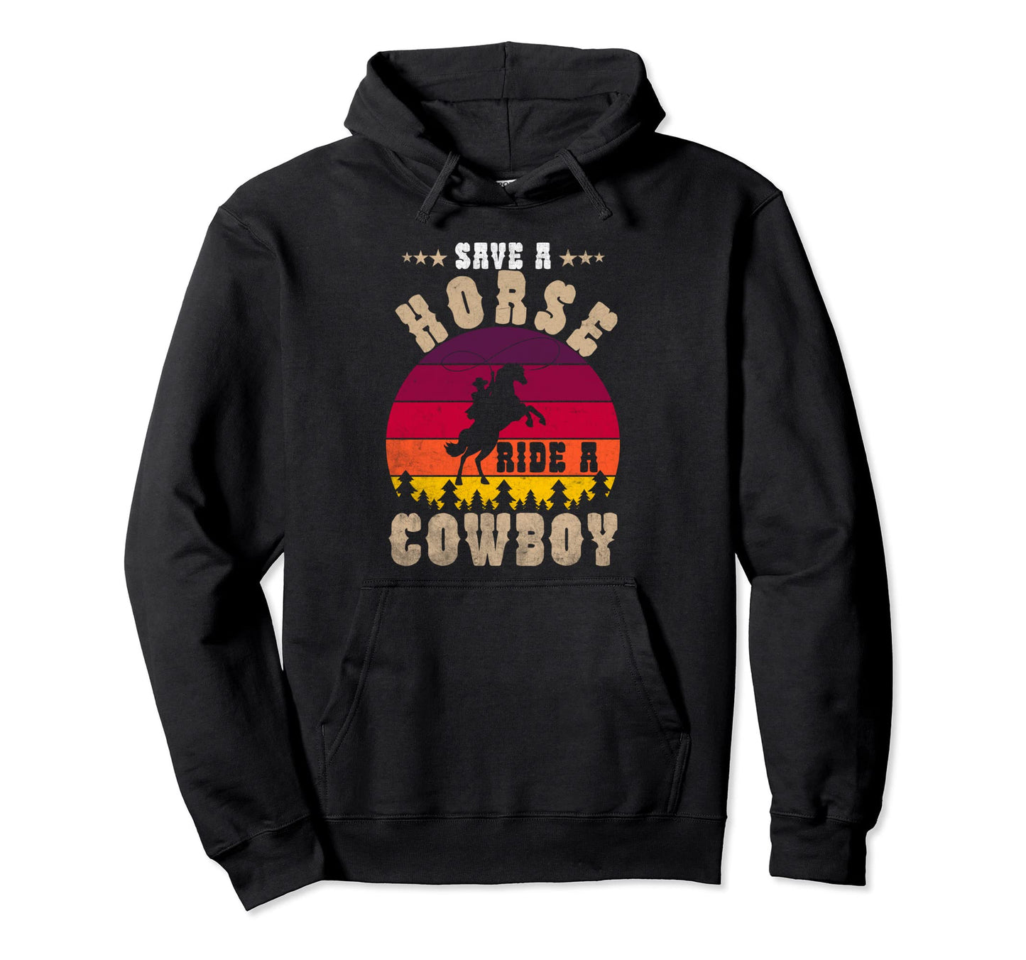 Save Horse Ride Cowboy Funny Horse Riding Hoodie - Graphic Print Unisex - T-Shirt, Sweatshirt, Hoodie
