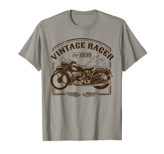 1935 Birthday Motorcycle Racer Bday T-Shirt - Streetwear Style for Adults - T-Shirt, Sweatshirt, Hoodie