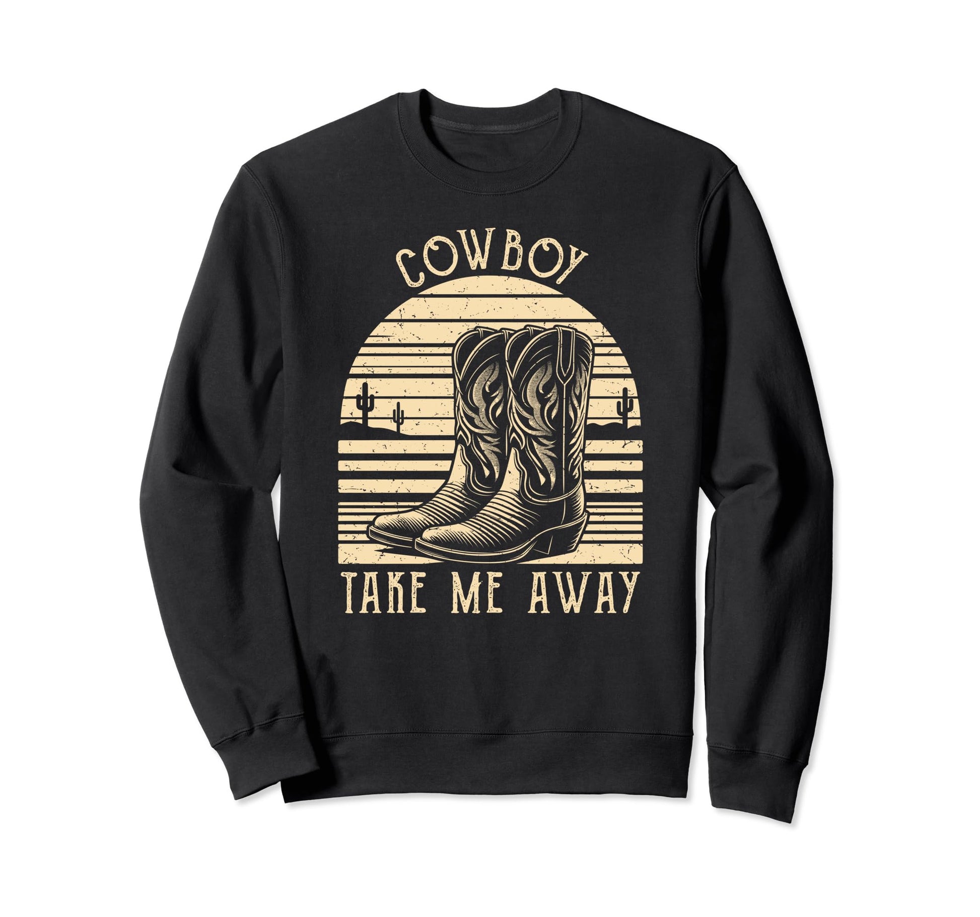 Cowboy Take Me Away Country Fan Sweatshirt - Aesthetic Graphic Men Women - T-Shirt, Sweatshirt, Hoodie