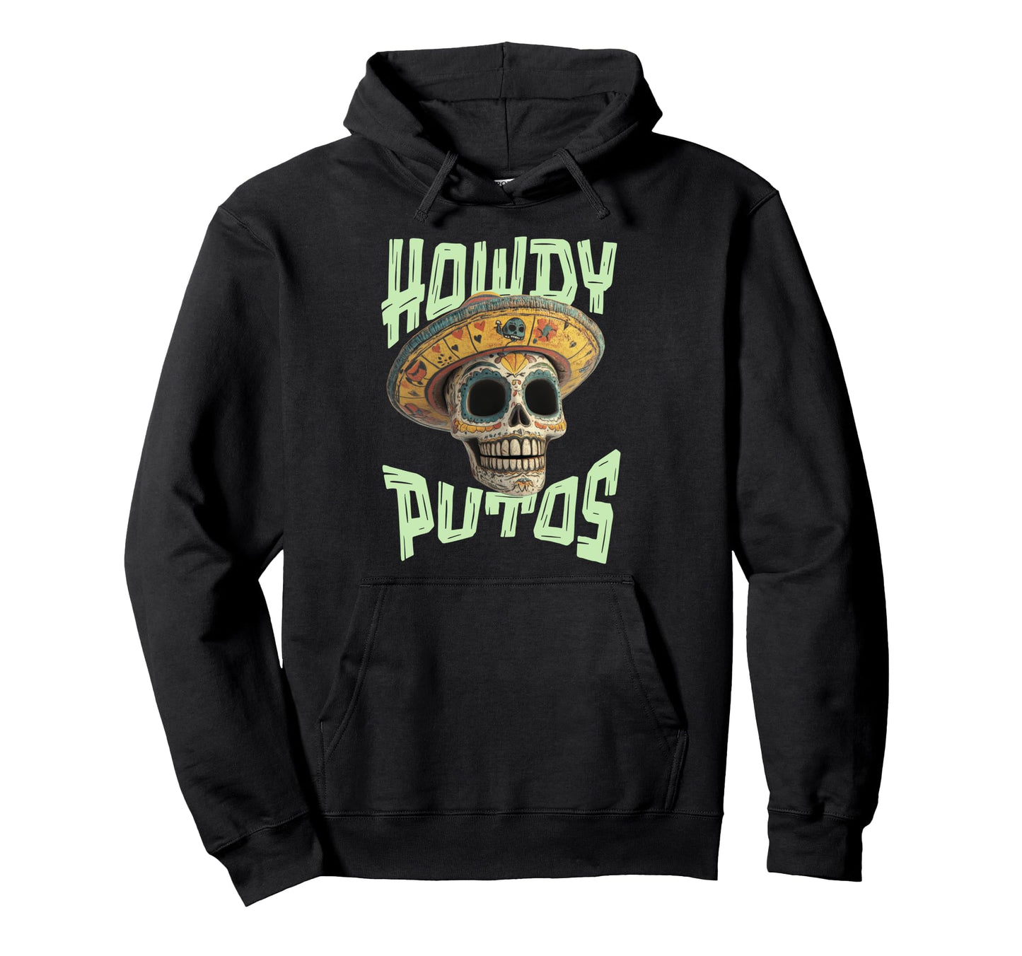 Howdy Putos Funny Wild Western Cowboy Hoodie - Minimalist Print Unisex - T-Shirt, Sweatshirt, Hoodie