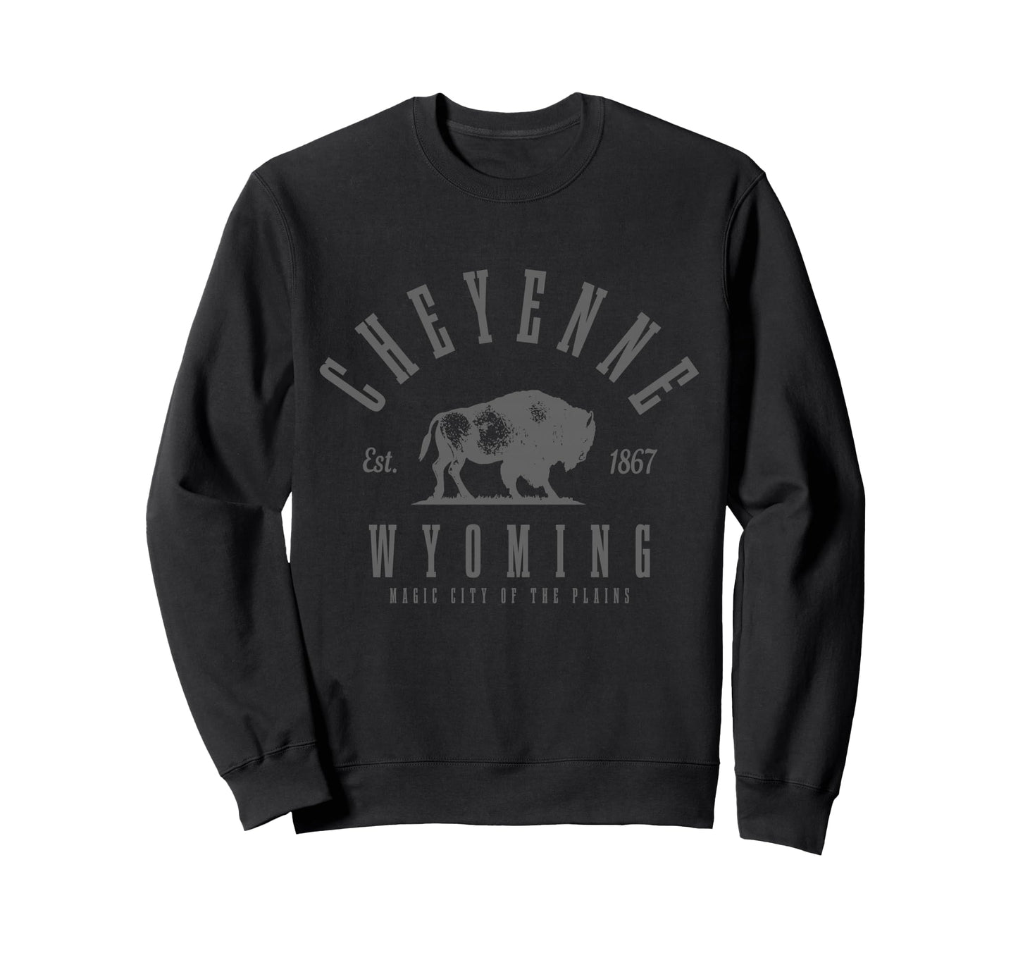 Cheyenne Wyoming Est 1867 Cowboy Sweatshirt - Custom Art Print Men Women - T-Shirt, Sweatshirt, Hoodie