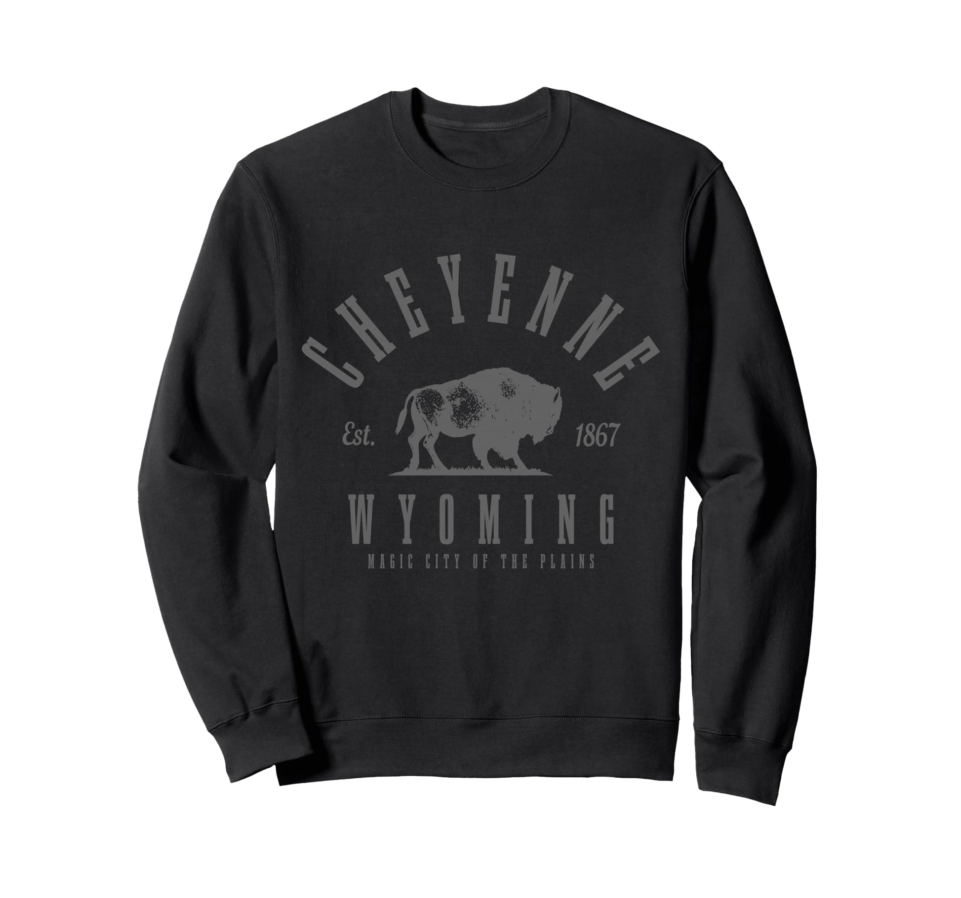 Cheyenne Wyoming Est 1867 Cowboy Sweatshirt - Custom Art Print Men Women - T-Shirt, Sweatshirt, Hoodie