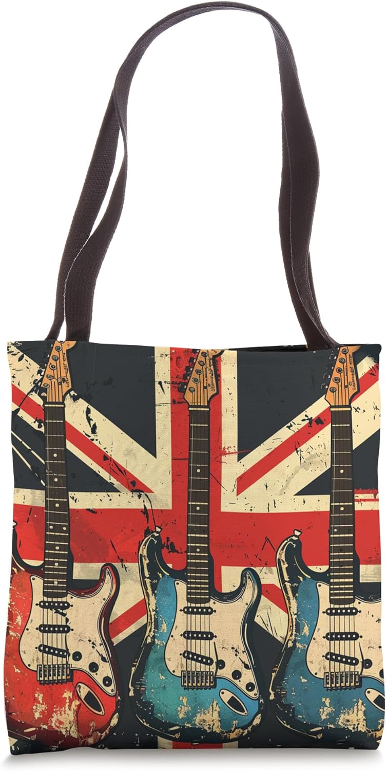 Vintage Guitar Jack Union Flag Gifts - Adult & Kids T-Shirts, Sweatshirts & Hoodies apparel design preview 1