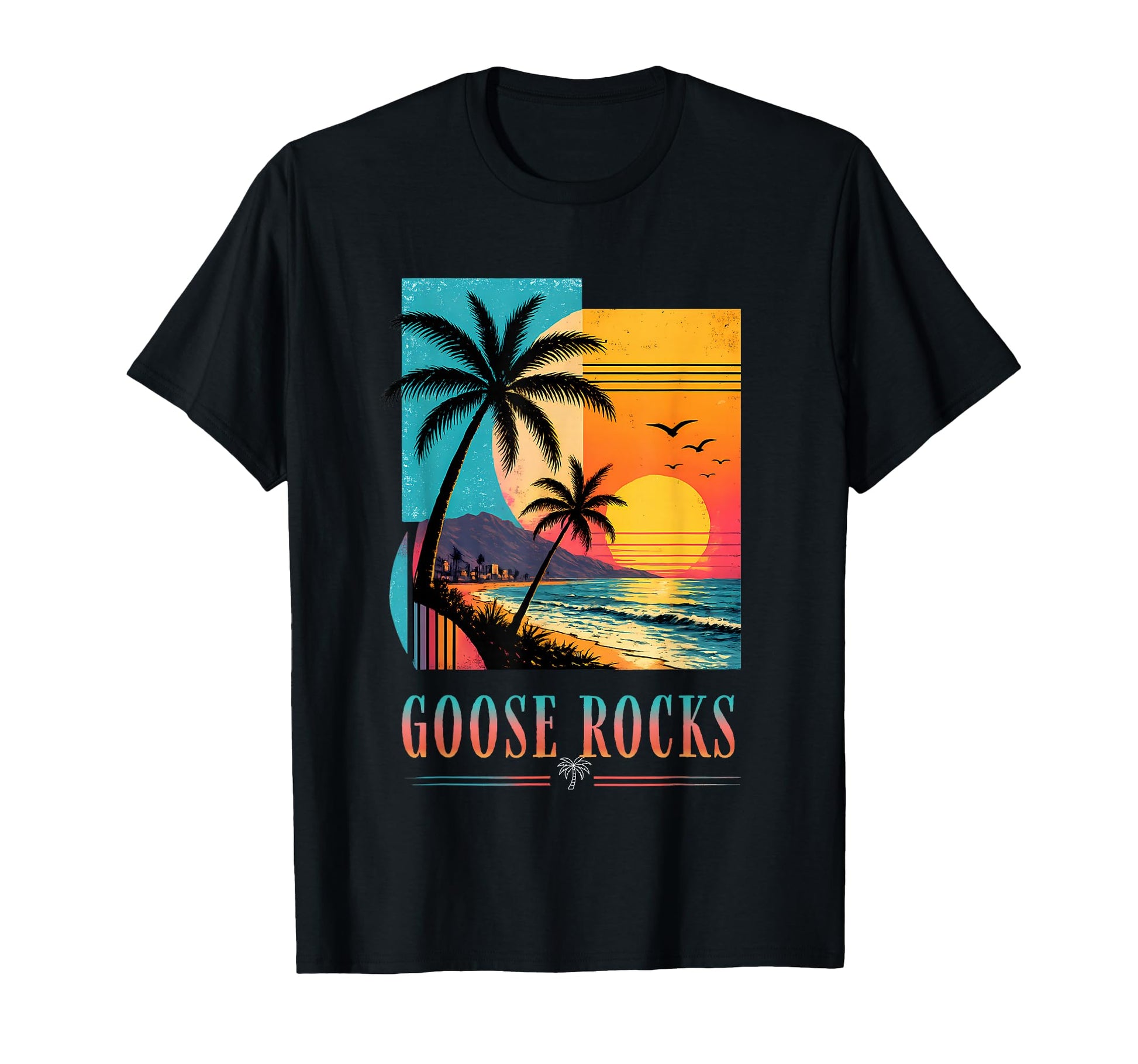 Goose Rocks Beach Sunset 2026 T-Shirt - Casual Everyday Wear Men Women - T-Shirt, Sweatshirt, Hoodie