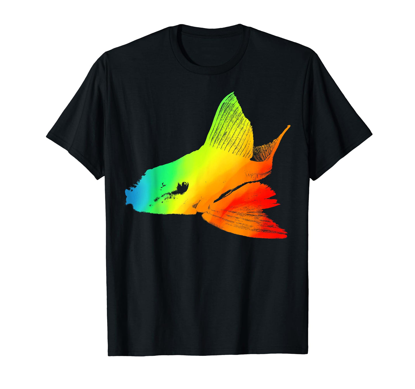 Bristlenose Pleco Colorful Rainbow T-Shirt - Graphic Print for Adults - T-Shirt, Sweatshirt, Hoodie