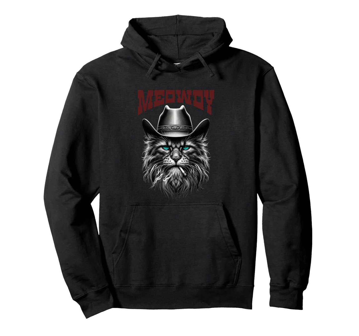 Western Meowdy Funny Country Music Cat Hoodie - Fun Novelty Design Unisex - T-Shirt, Sweatshirt, Hoodie