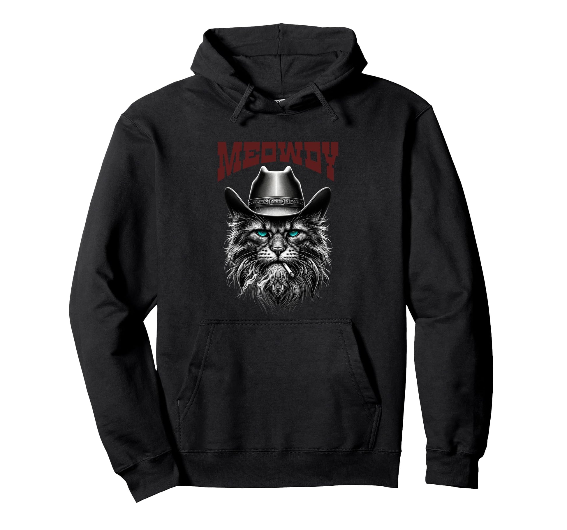 Western Meowdy Funny Country Music Cat Hoodie - Fun Novelty Design Unisex - T-Shirt, Sweatshirt, Hoodie